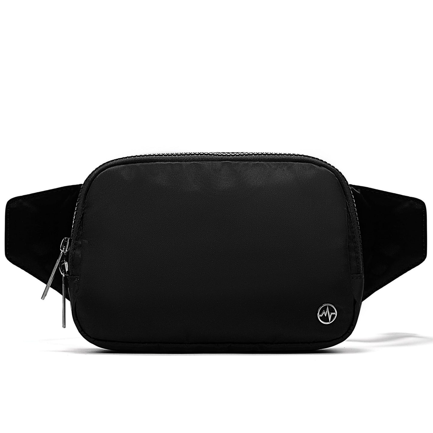 Riñonera Pander Negro Onyx Grande Impermeable con Correa Ajustable para Mujeres y Hombres