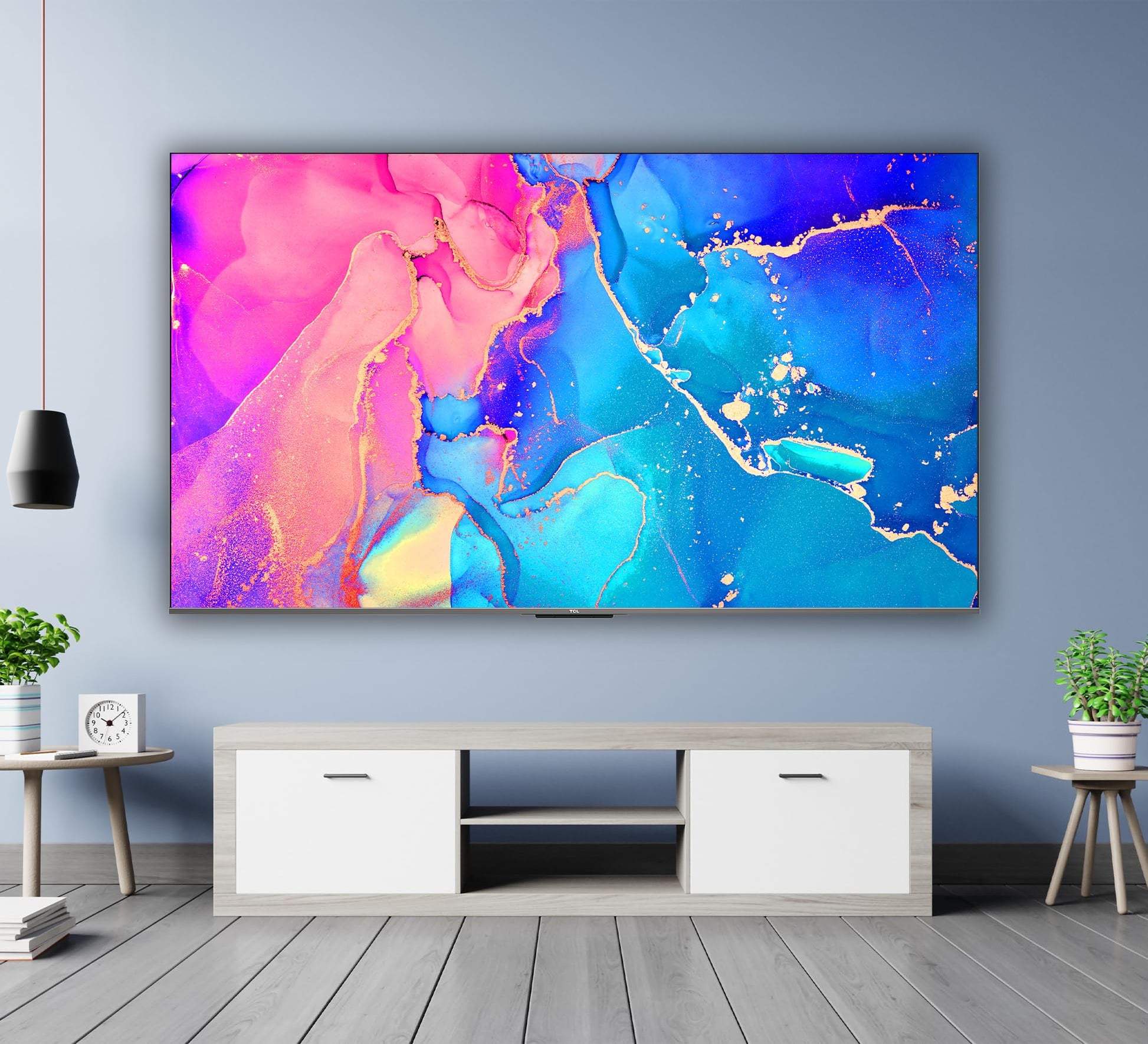 Smart TV TCL 55" UHD 4K QLED Google TV Compatible con Alexa