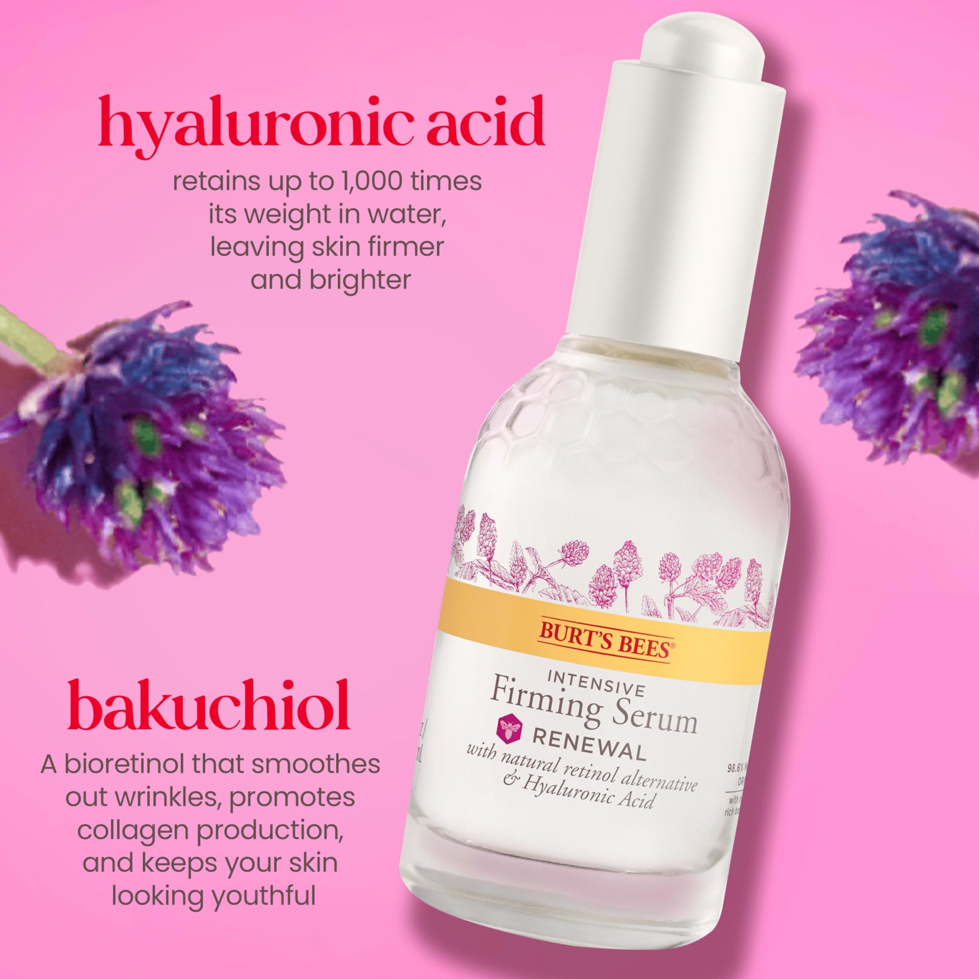 Suero Reafirmante Burt's Bees Renewal Intenso 29.5 ml