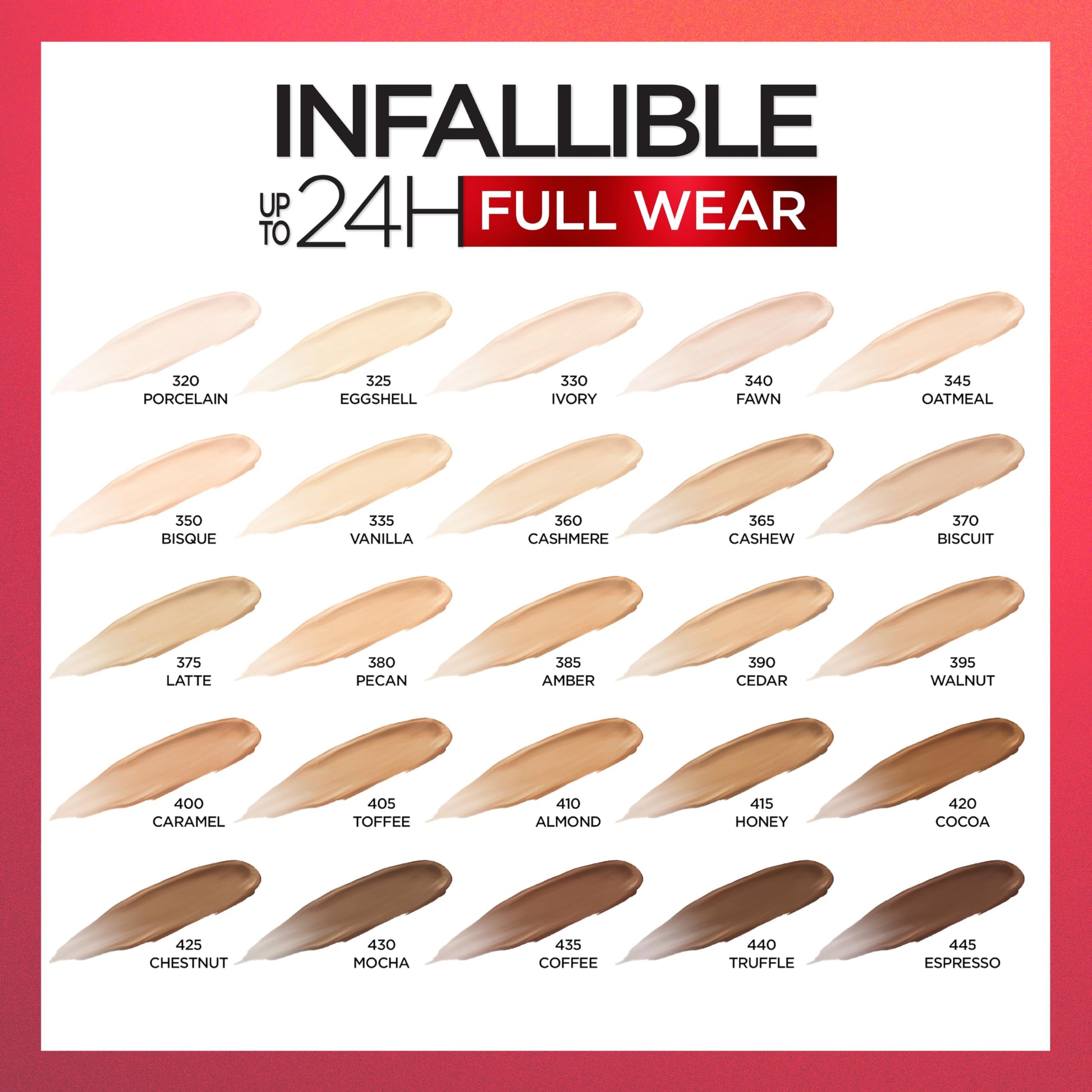 L'oreal Paris Cosmetics Infallible Corrector de uso completo, impermeable, cobertura completa, vainilla, 0.33 onzas líquidas, Latte, 0.33 Fluid Ounce