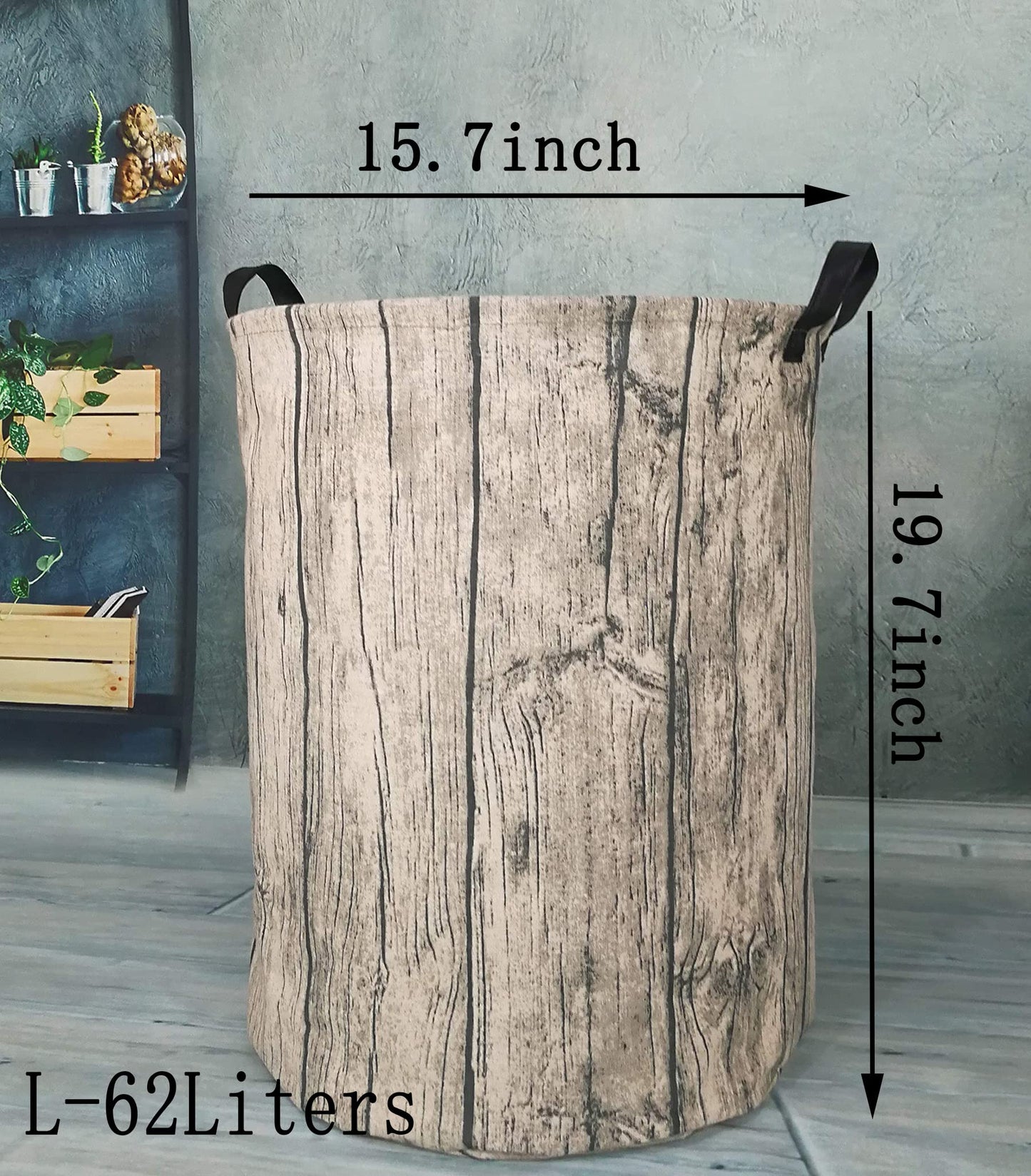 KUNRO - Cesta de almacenamiento redonda de gran tamaño, con revestimiento impermeable, organizadora, para guardería, ropa y juguetes