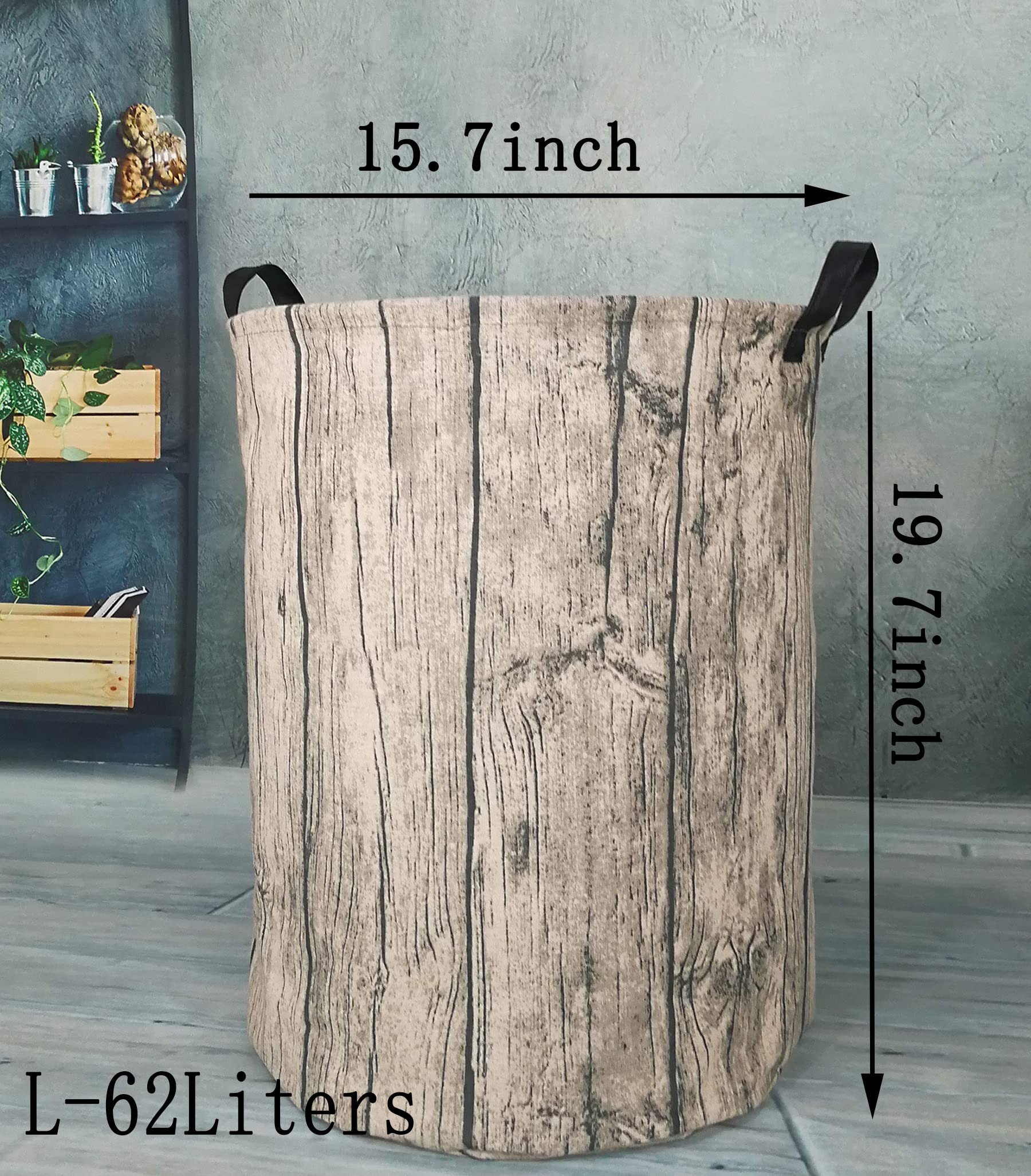 KUNRO - Cesta de almacenamiento redonda de gran tamaño, con revestimiento impermeable, organizadora, para guardería, ropa y juguetes