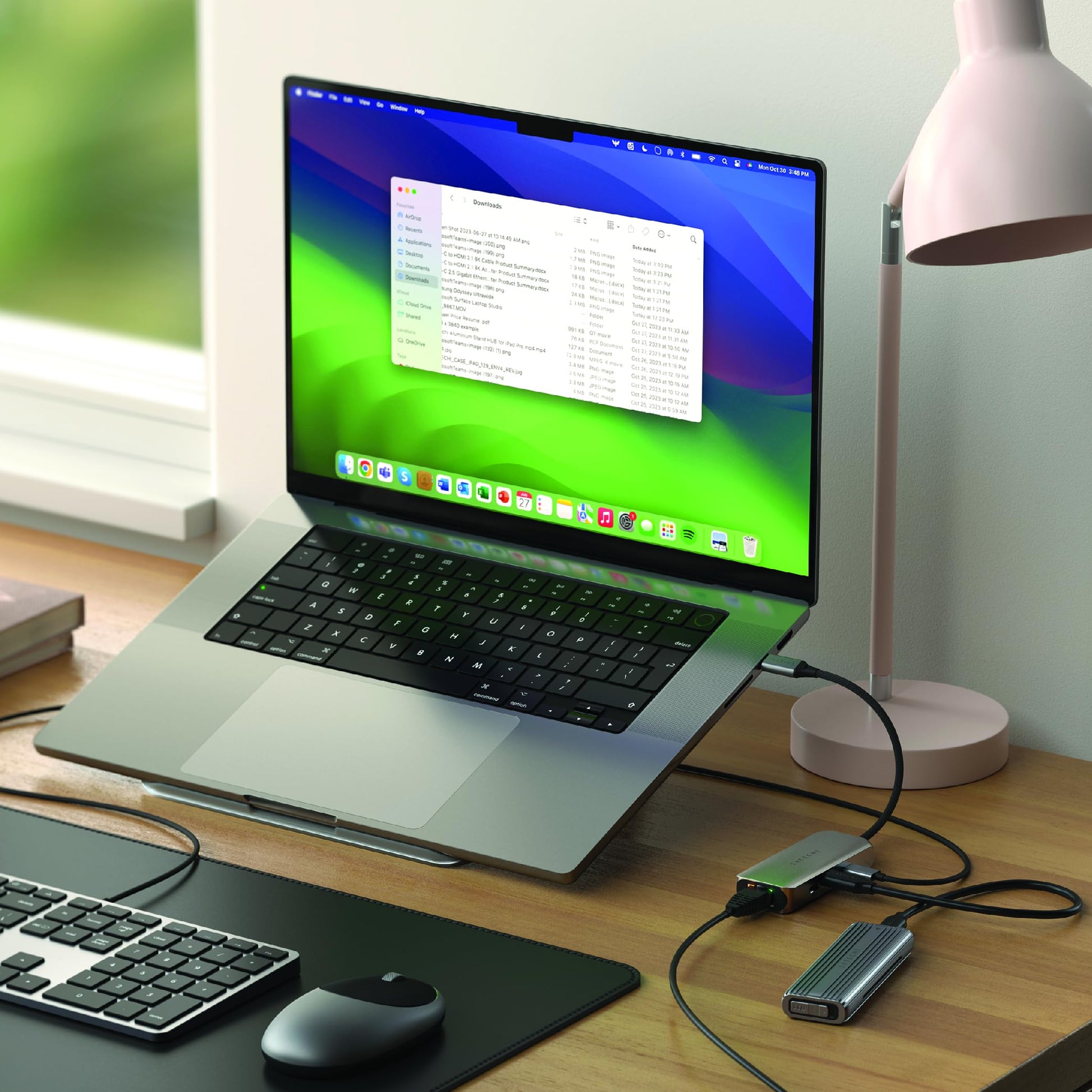 Adaptador Ethernet USB C SATECHI Plateado 4 en 1 con Velocidad de 2.5 Gigabit y 3 Puertos USB C 3.2 para Mac, iPad, Windows, Android, Chrome