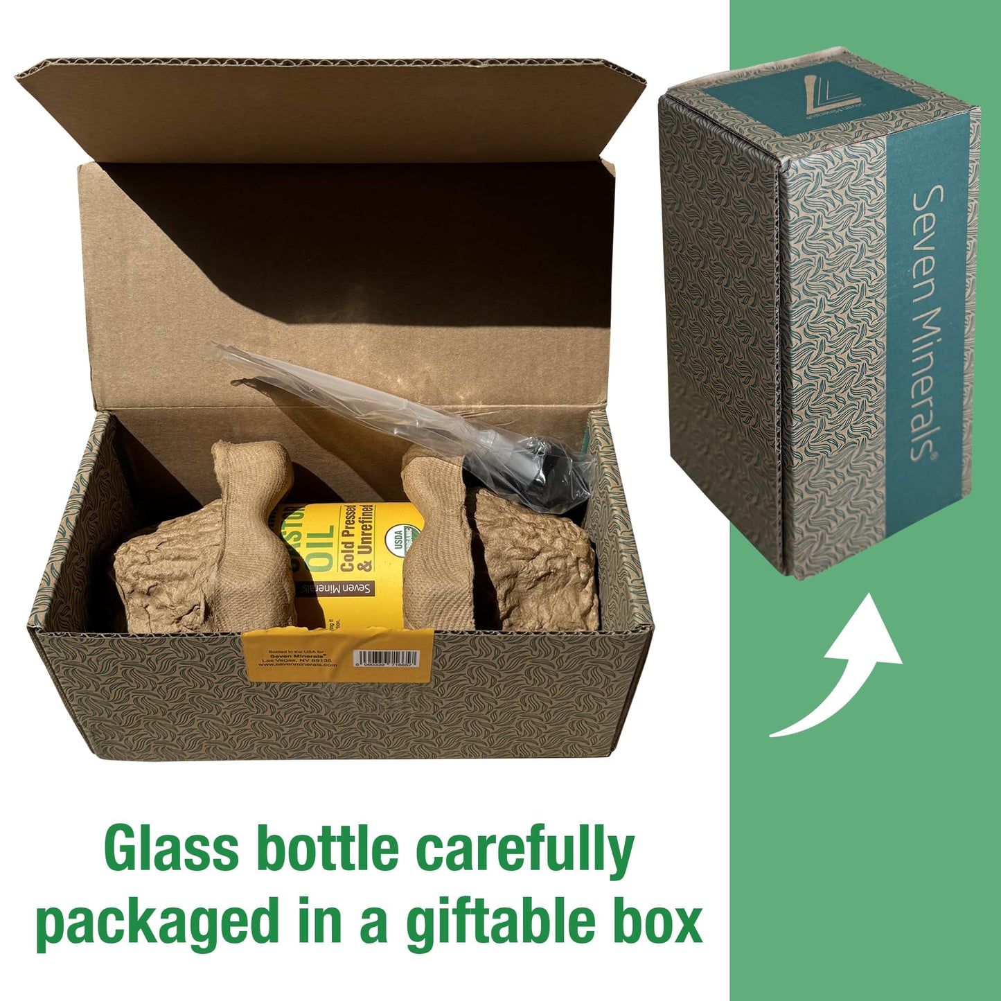 Lingtoolator ls NEW 16 fl oz Glass Bottle Castor Oil Organic Cold Pressed Unrefined Glass Bottle Pack - 100% Pure USDA Certified Organic Hexane Free