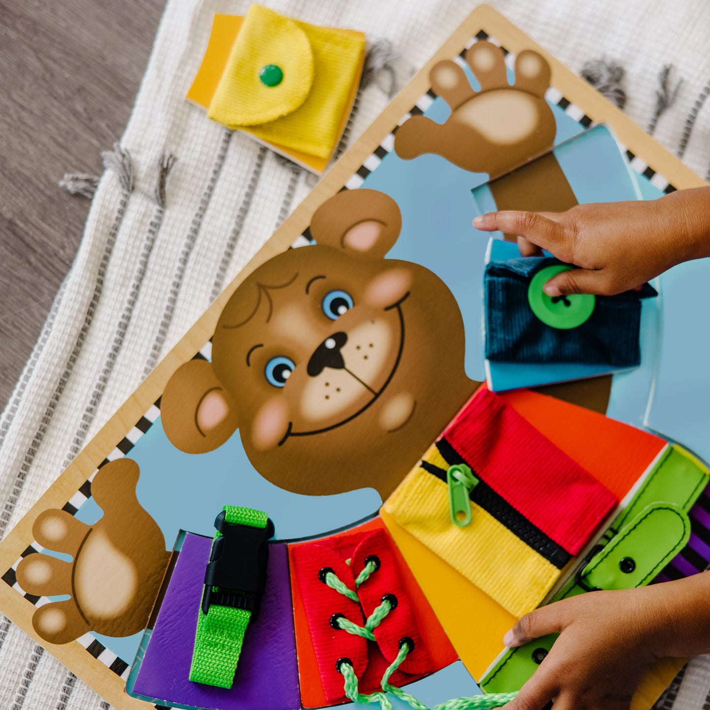 Juguete de Madera Melissa & Doug Tablero de Habilidades Básicas 6 Piezas Desmontables