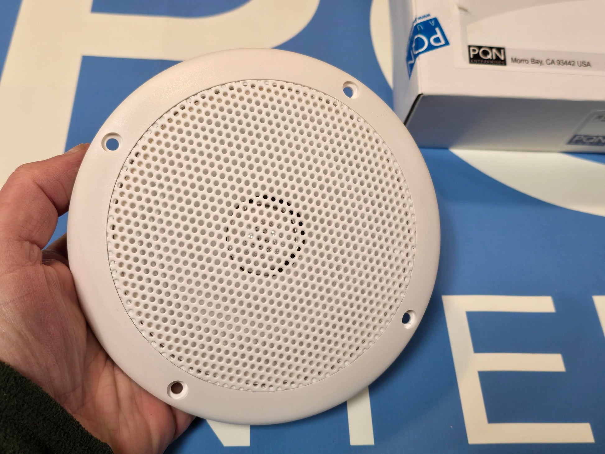 PQN Audio ECO50-4W - Altavoces Marinos Impermeables - RV, Caravana, Barco, Pared y Piso para Exteriores