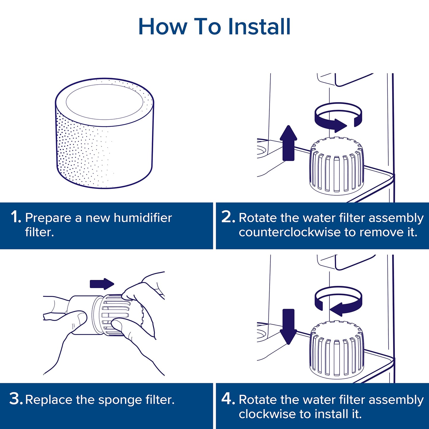 LEVOIT - Filtros de repuesto para humidificador de relleno superior, captura partículas para mejorar la eficiencia de humidificación, blanco, 18 x 24, 10 unidades (paquete de 1)