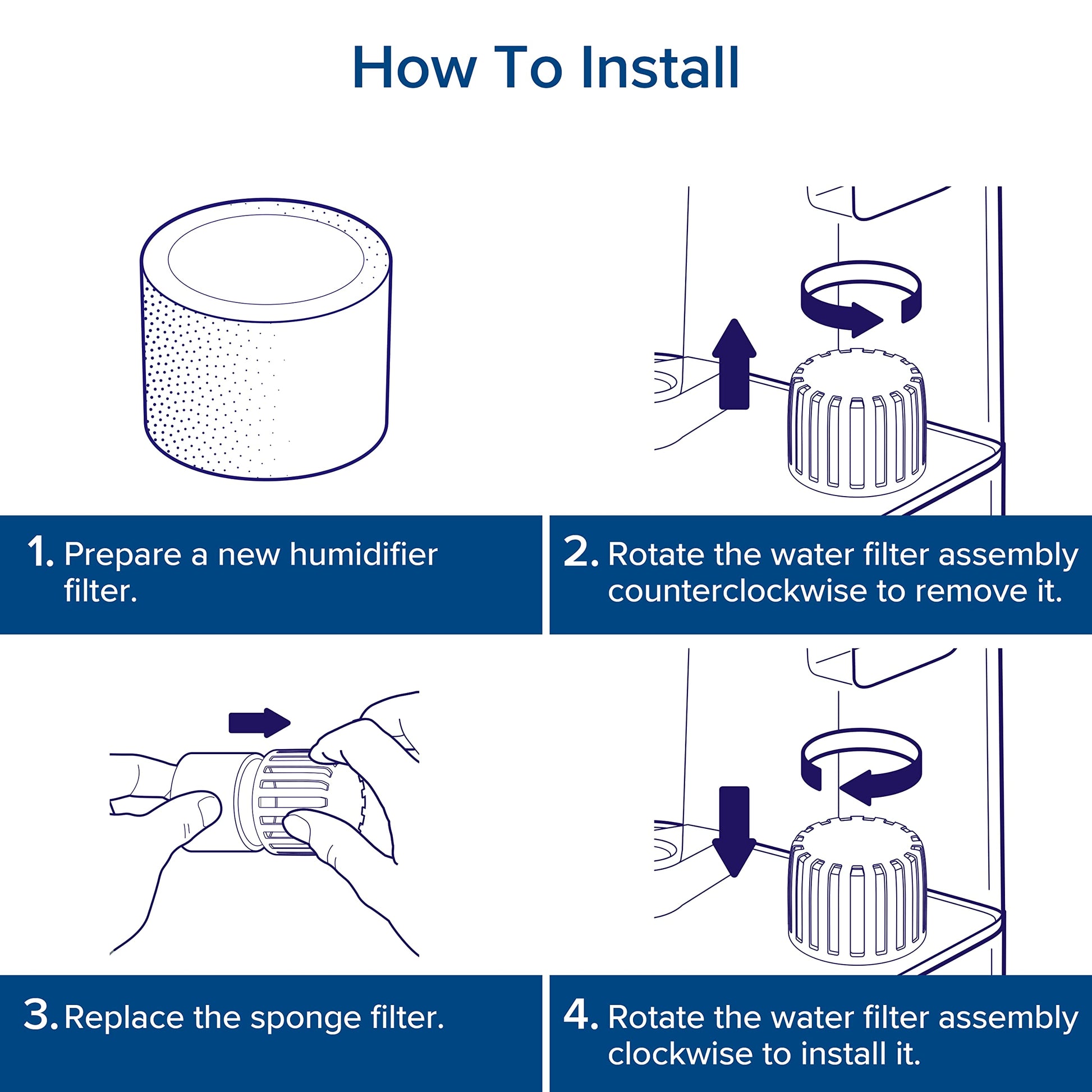 LEVOIT - Filtros de repuesto para humidificador de relleno superior, captura partículas para mejorar la eficiencia de humidificación, blanco, 18 x 24, 10 unidades (paquete de 1)