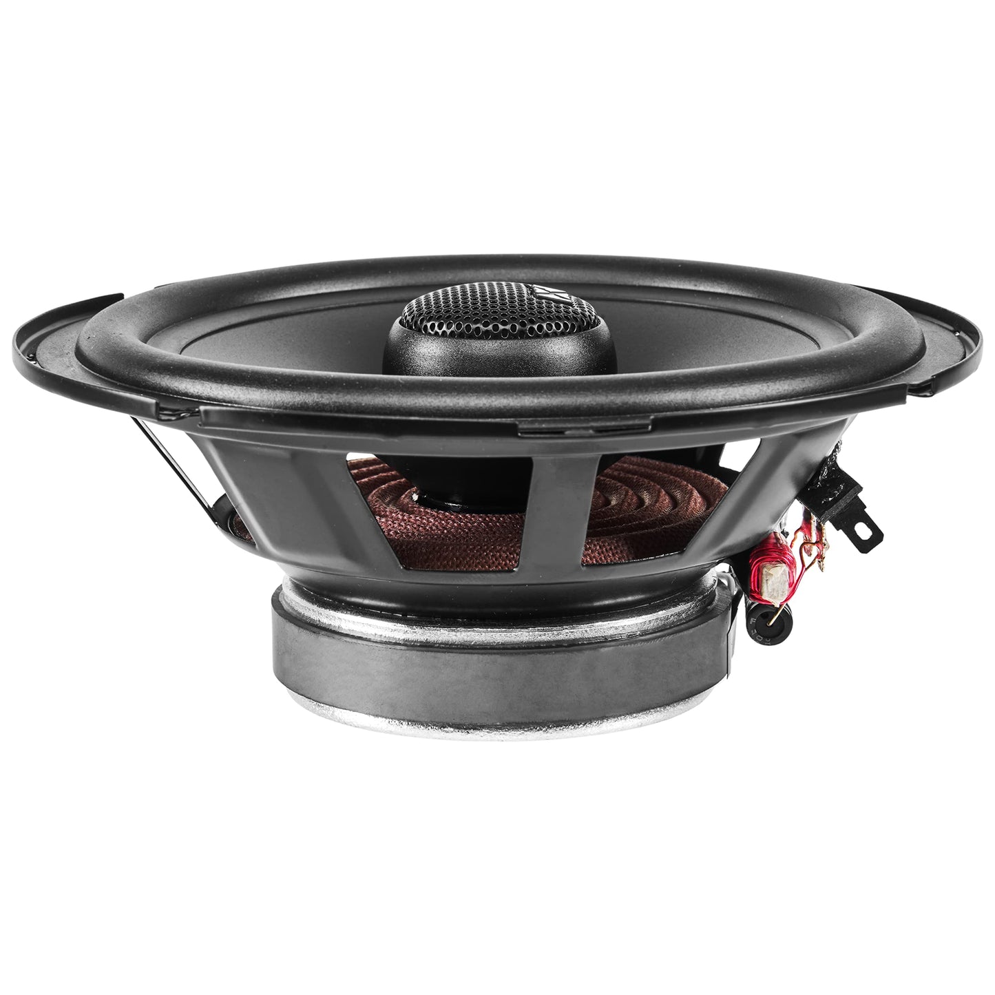 NVX 6 1/2 inch True 80 watt RMS 2-Way Coaxial Car Speakers [N-Series] with Silk Dome Tweeters, Set of 2 [NSP65]