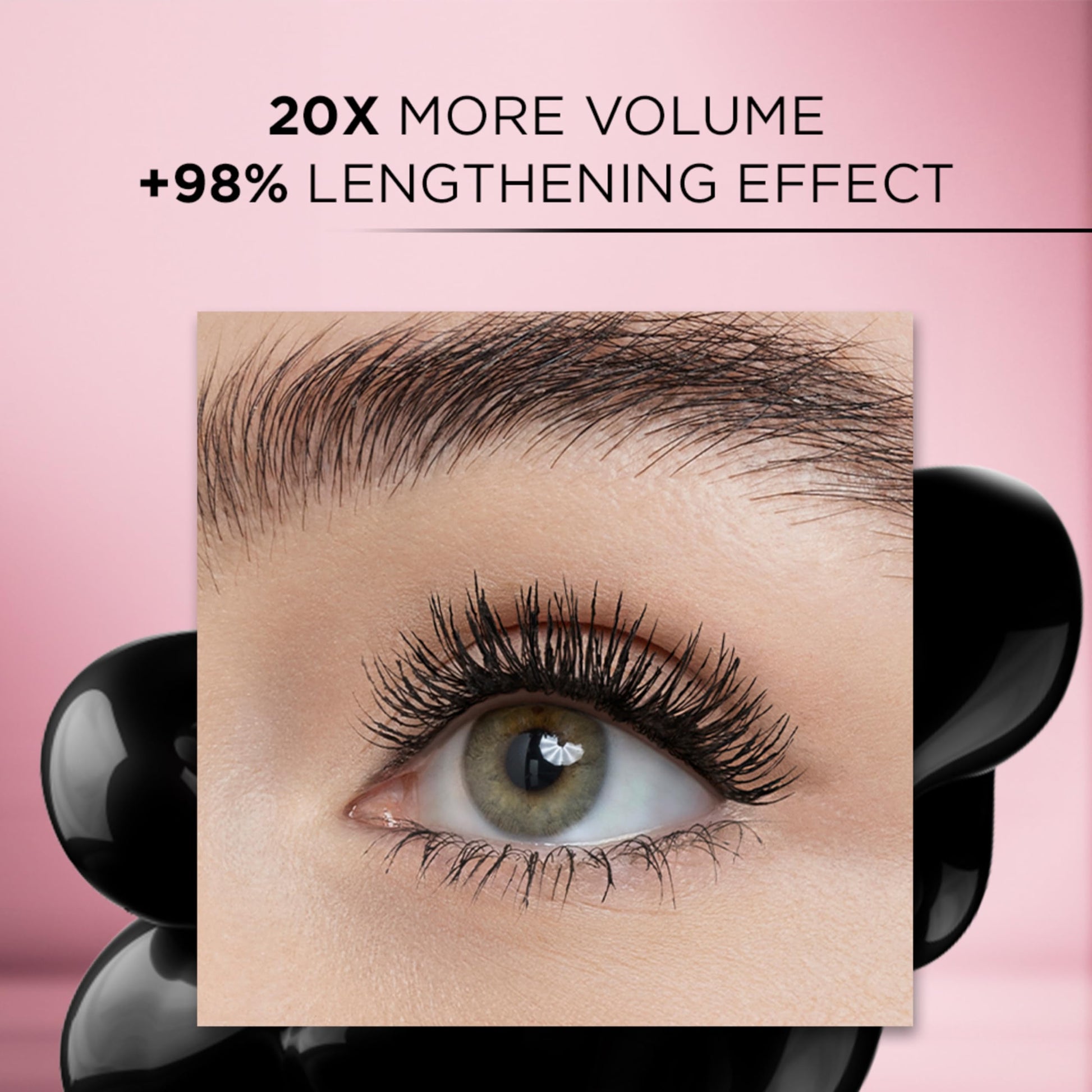 L'Oréal Paris, Mascara de pestañas a prueba de agua Lash Paradise Negro 8.5ml