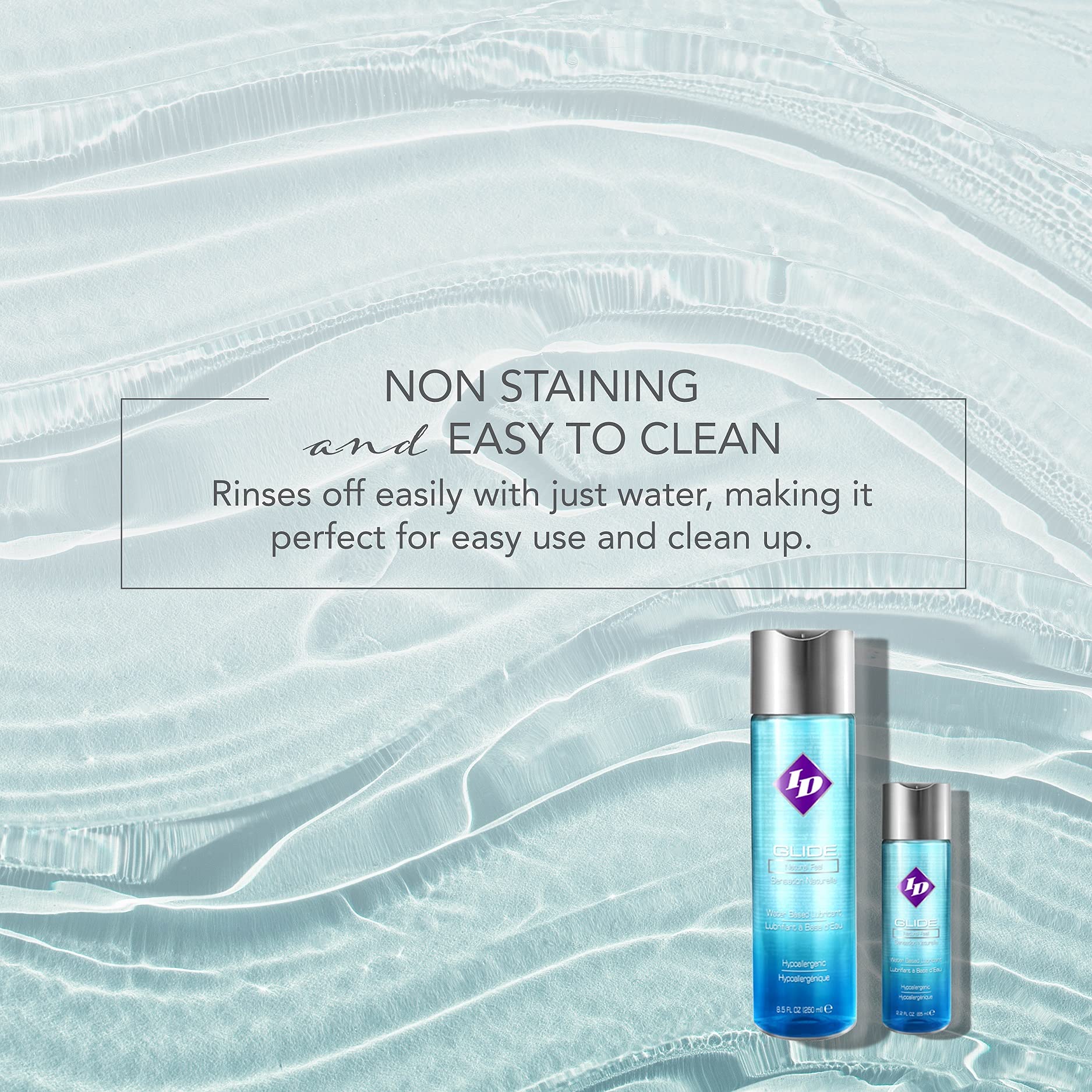 ID Glide 8.5 FL OZ Natural Feel Water Based Personal Lubricant