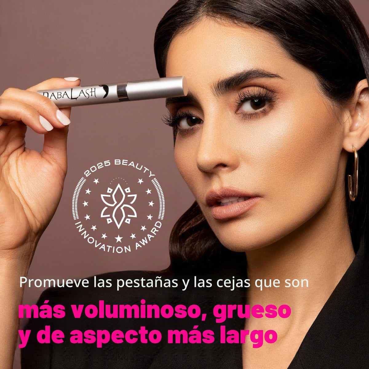 Dabalash Vegan Combo – Professional Eyelash & Brow Strengthener & Gentle Mascara – Give Your Own Lashes a Longer, Fuller, & Thicker Look – 0.18 Oz & 0.3 Oz