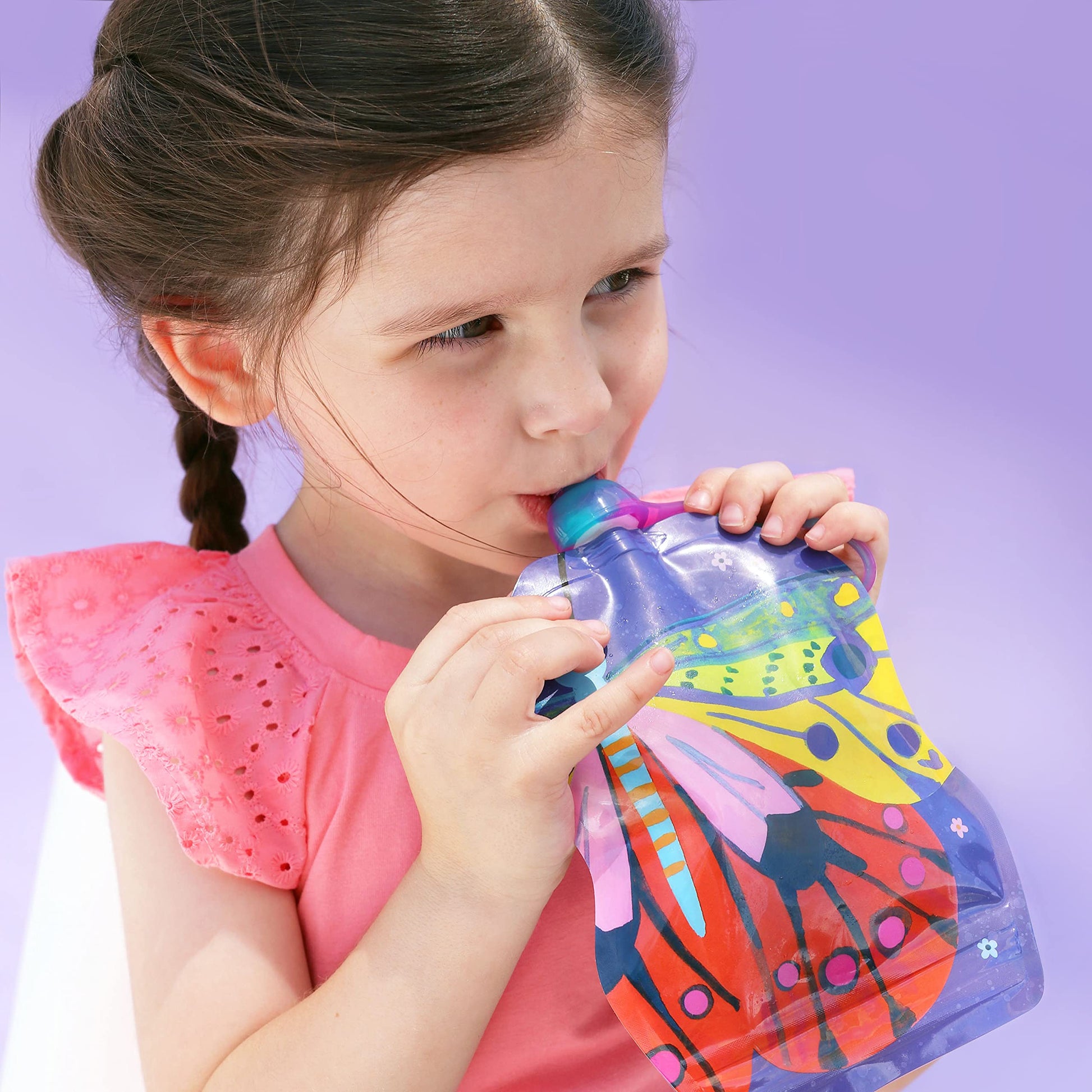 ChooMee Bolsas reutilizables para almacenamiento de alimentos para bebés, sin BPA, a prueba de fugas, para batidos, purés y alimentos para bebés, recargable, doble cierre, fácil de limpiar, parte