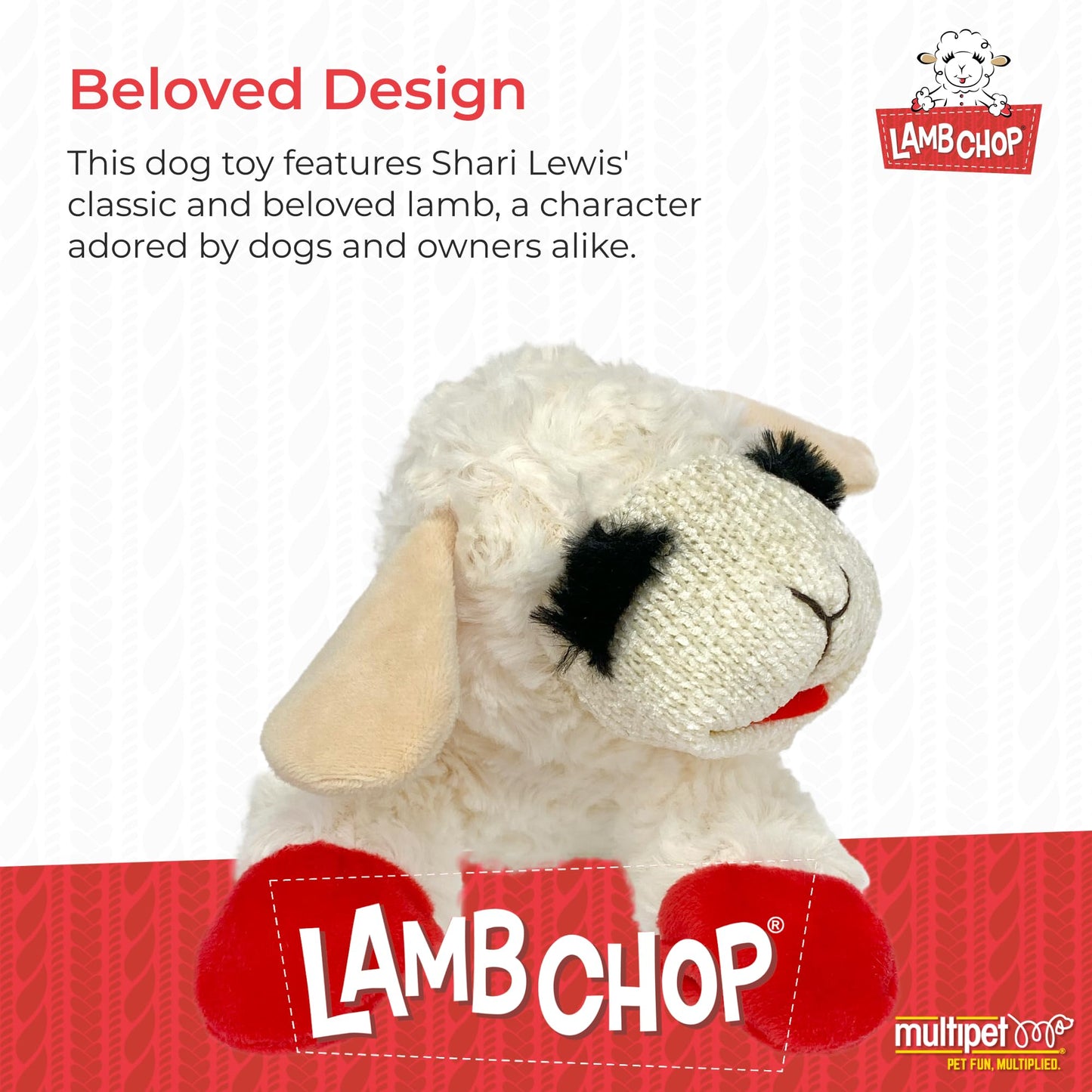 Juguete de Peluche para Perros Multipet Blanco Lambchop