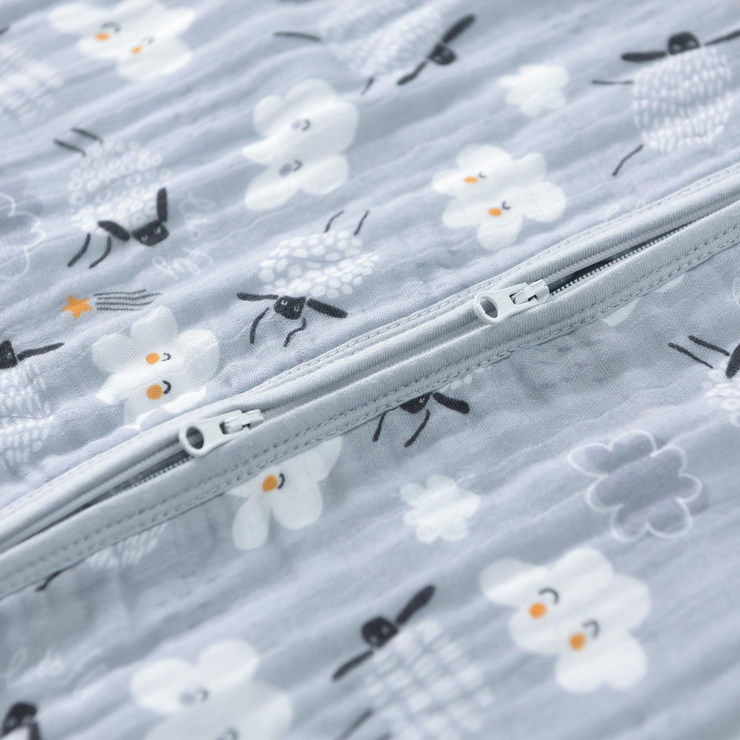 TADO MUSLIN - Saco de dormir para bebé de 2 a 4 T, manta portátil para bebé, 100% algodón orgánico, 0.5 TOG, sacos de dormir para niños pequeños, cierre de 2 vías, suave, 4 capas, 2T, 3T, 4T, ovejas