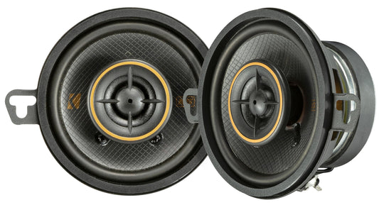 Sistema de Altavoces Coaxiales KICKER Negro Woofer de 3.5 Pulgadas y Tweeters de Cúpula de Seda