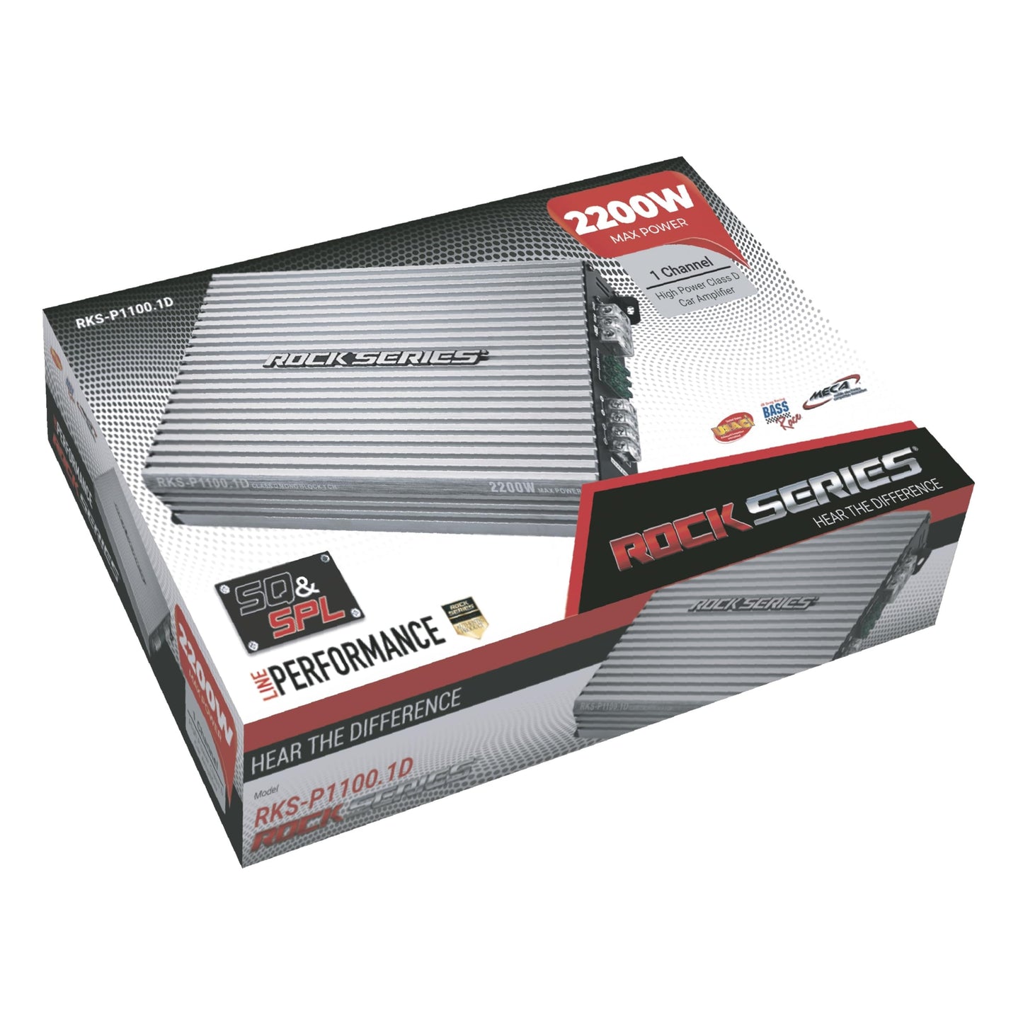 Amplificador Clase D Rock Series Rks-p1100.1d Un Canal