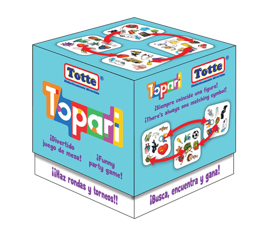 Juego de Cartas Totte Topari Multicolor con 10 Formas de Juego