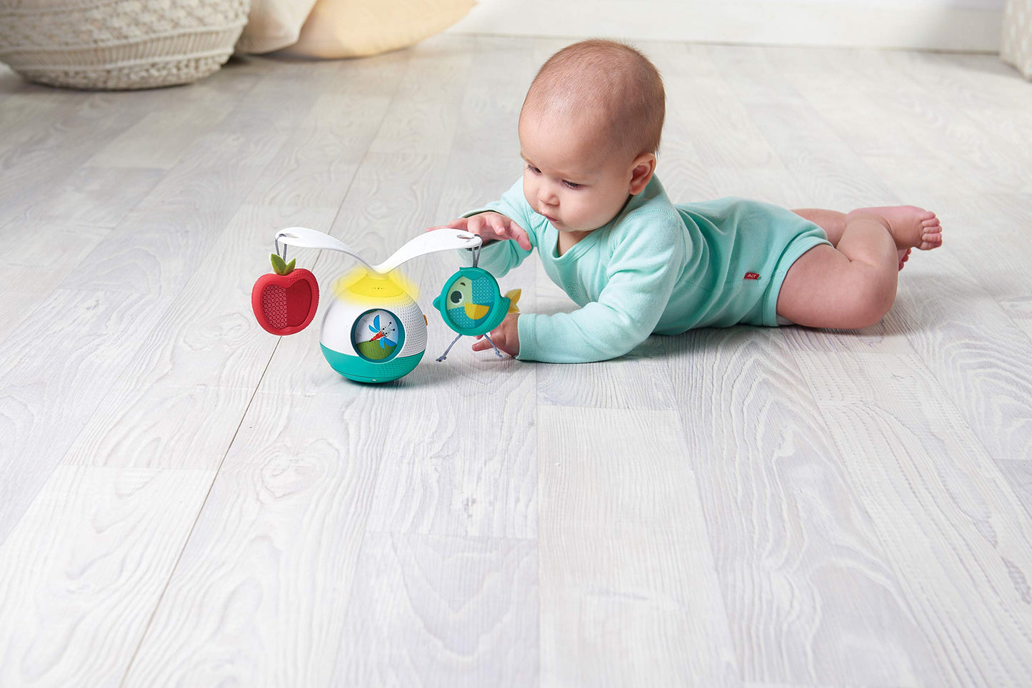 Tiny Love Tummy Time Mobile Entertainer, azul, talla única