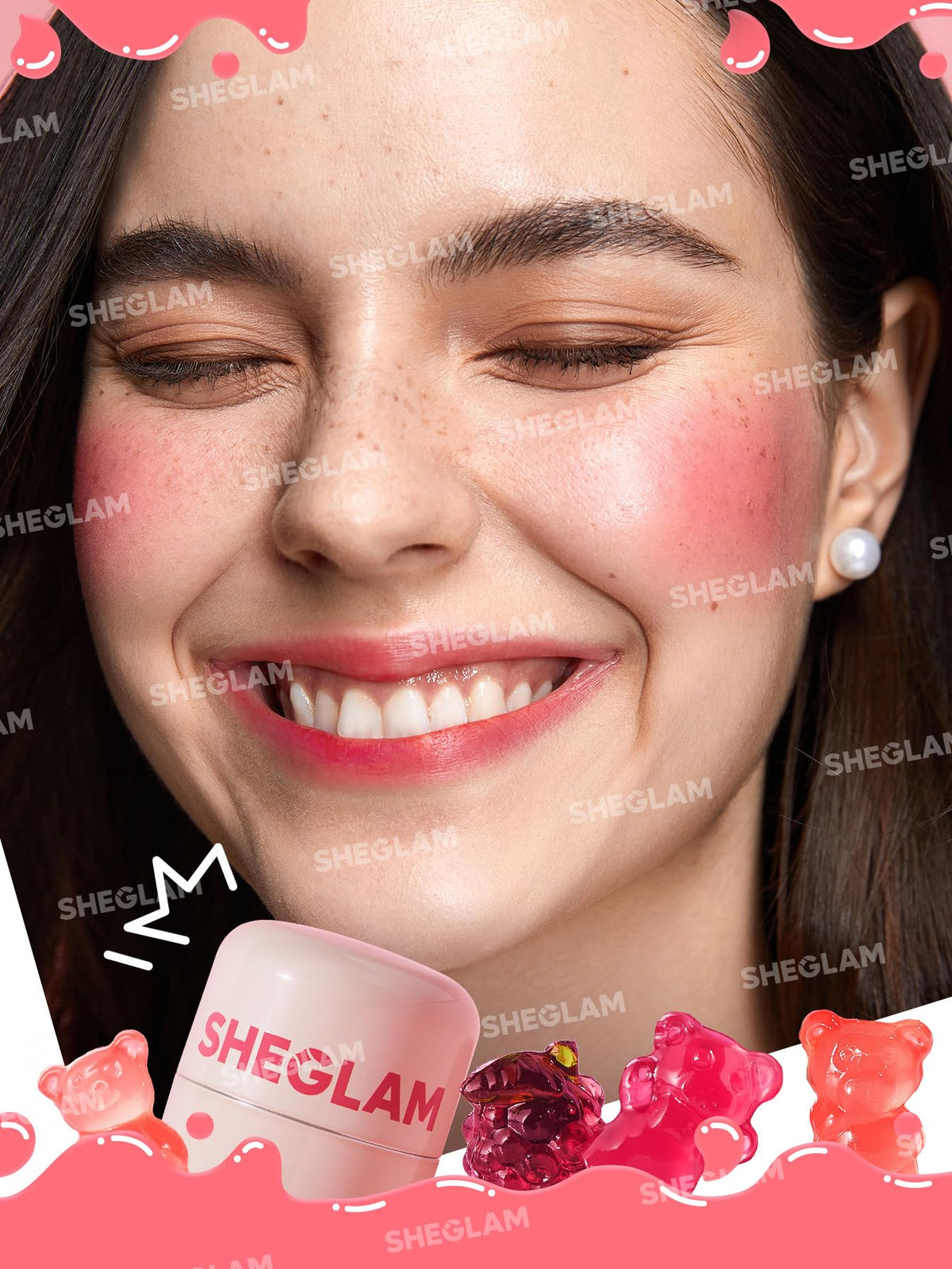 SHEGLAM Jelly-Licious Hydrating Lip and Blush Tint (Howdy, Pequeño)