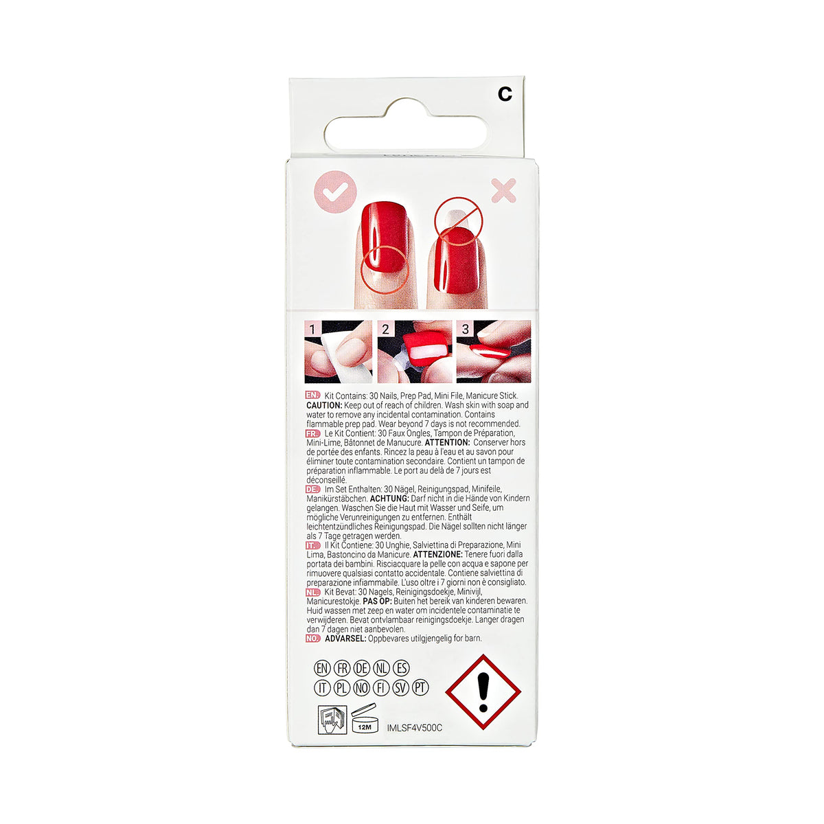 imPRESS Kiss Loveshackfancy X Press-On Manicure Edición Limitada, Estilo “Lilac Crush” Medium Coffin Purple Press-On Uñas, Incluye Almohadilla de Preparación, Mini Lima de Uñas, Palo de Cutícula y 30