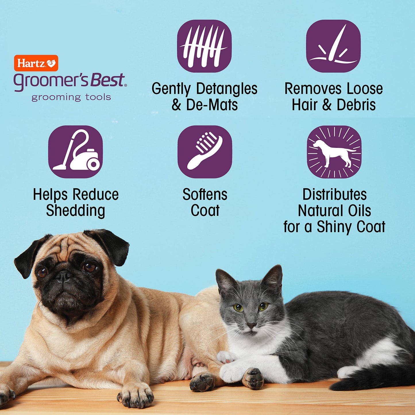 Hartz Groomer's Best Fur Fetcher - Cepillo para perro