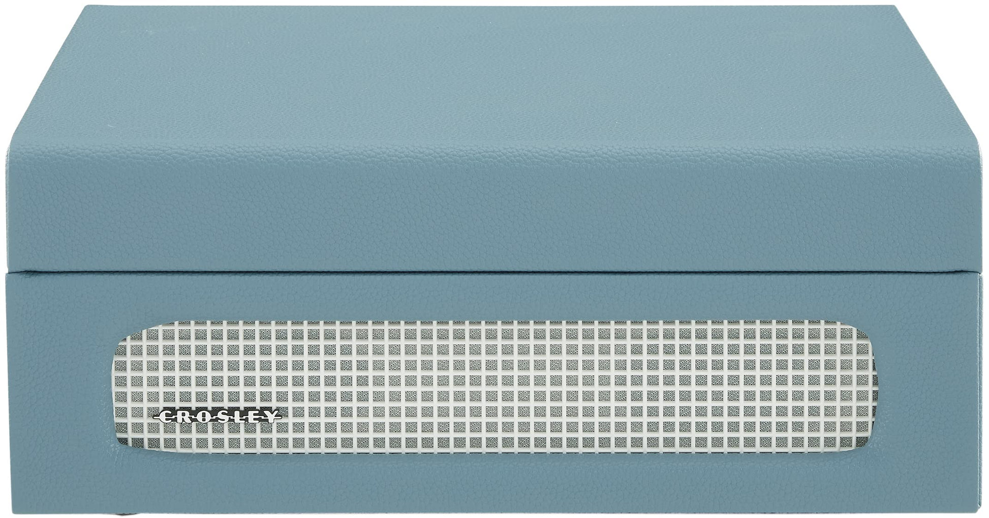 Crosley CR8017B-WB Voyager Vintage Portable Turntable with Bluetooth in/out and Built-in Speakers, Washed Blue