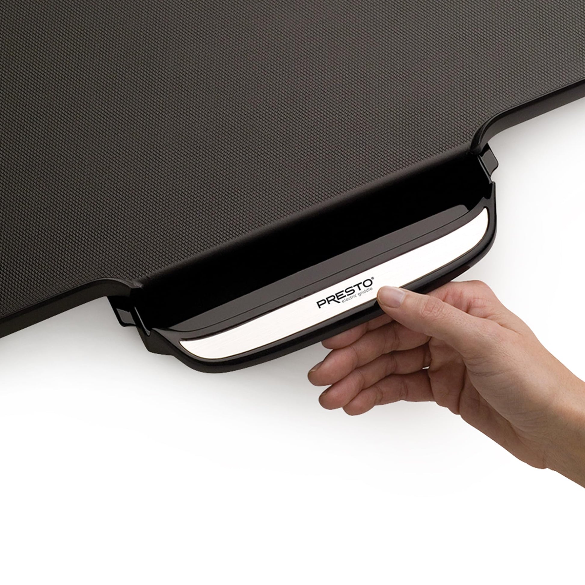 Plancha Eléctrica Presto Negra con Asas Extraíbles 22 Pulgadas