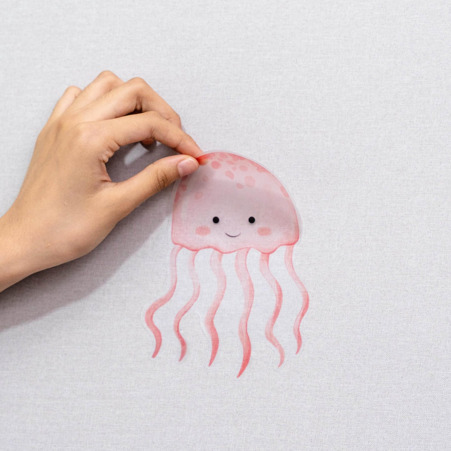 Calcomanía de pared de animales del océano, calcomanías de animales del mundo del mar, vinilo submarino del cuarto de bebé, decoración náutica del cuarto de bebé, pulpo de tortuga de ballena, caballo de mar coral, pelar y pegar (decoración de mar)