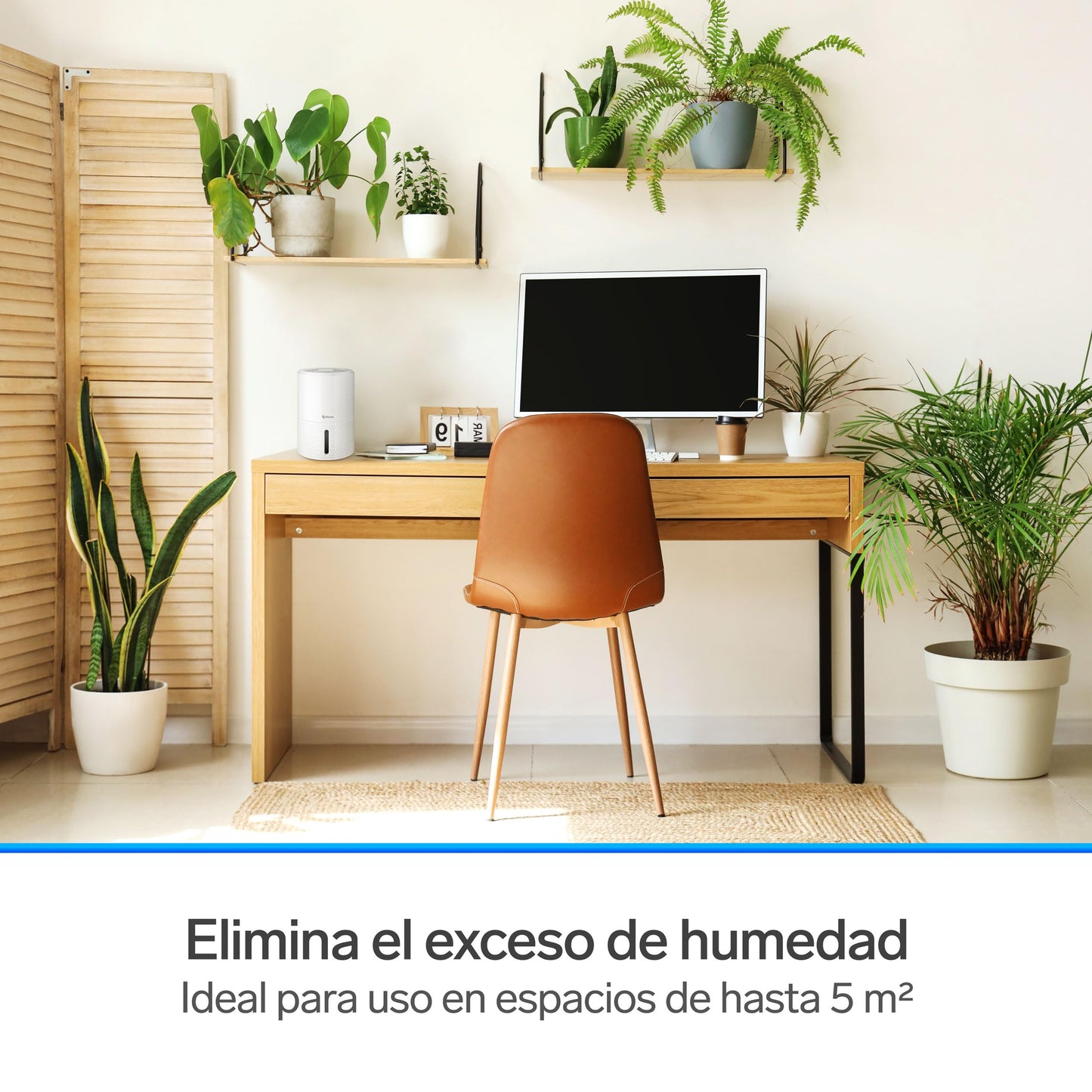 Deshumidificador electrónico con tanque de 800 ml