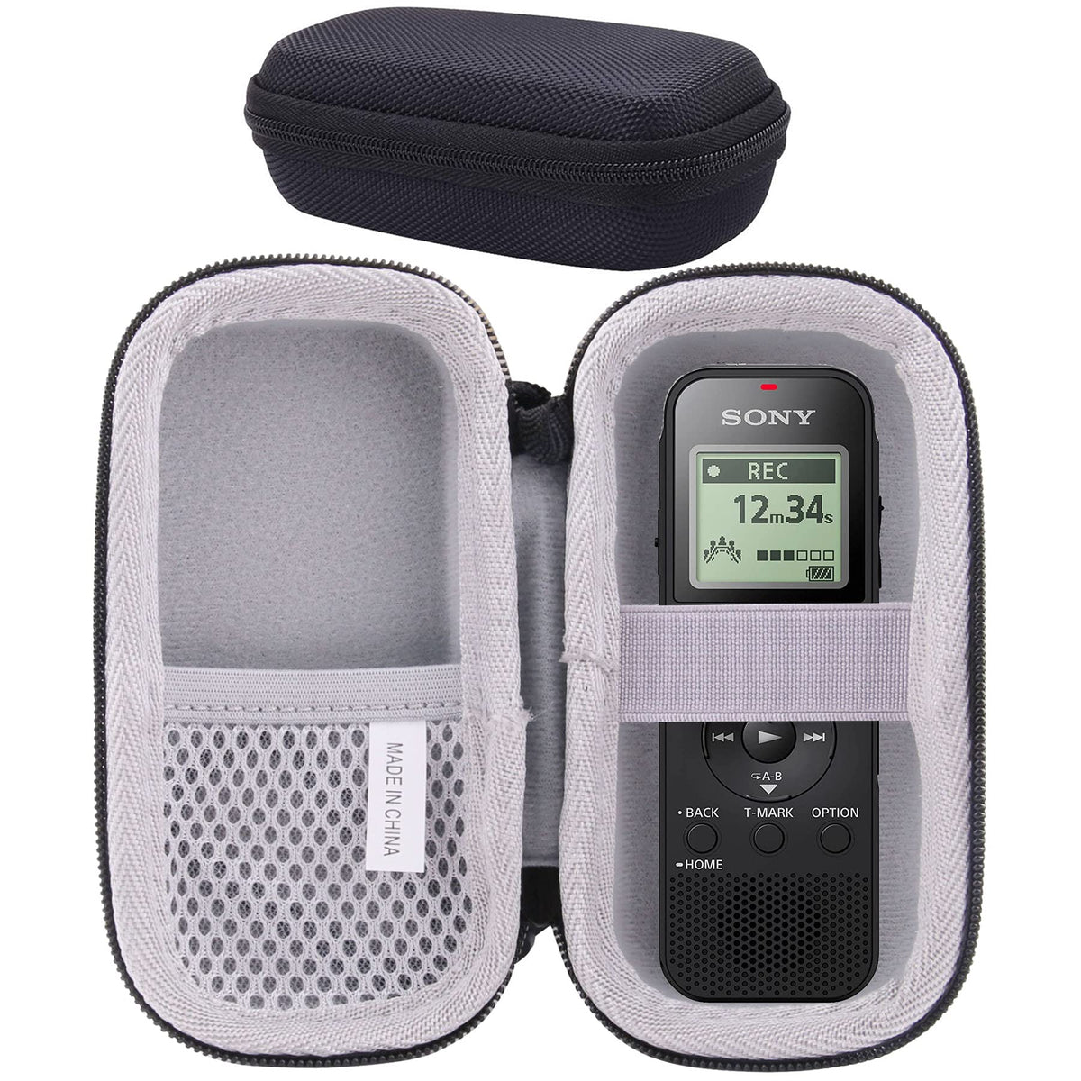 Funda Rígida EVA JINMEI Gris para Sony ICD-PX370/PX470/PX570 Grabadora Digital de Voz
