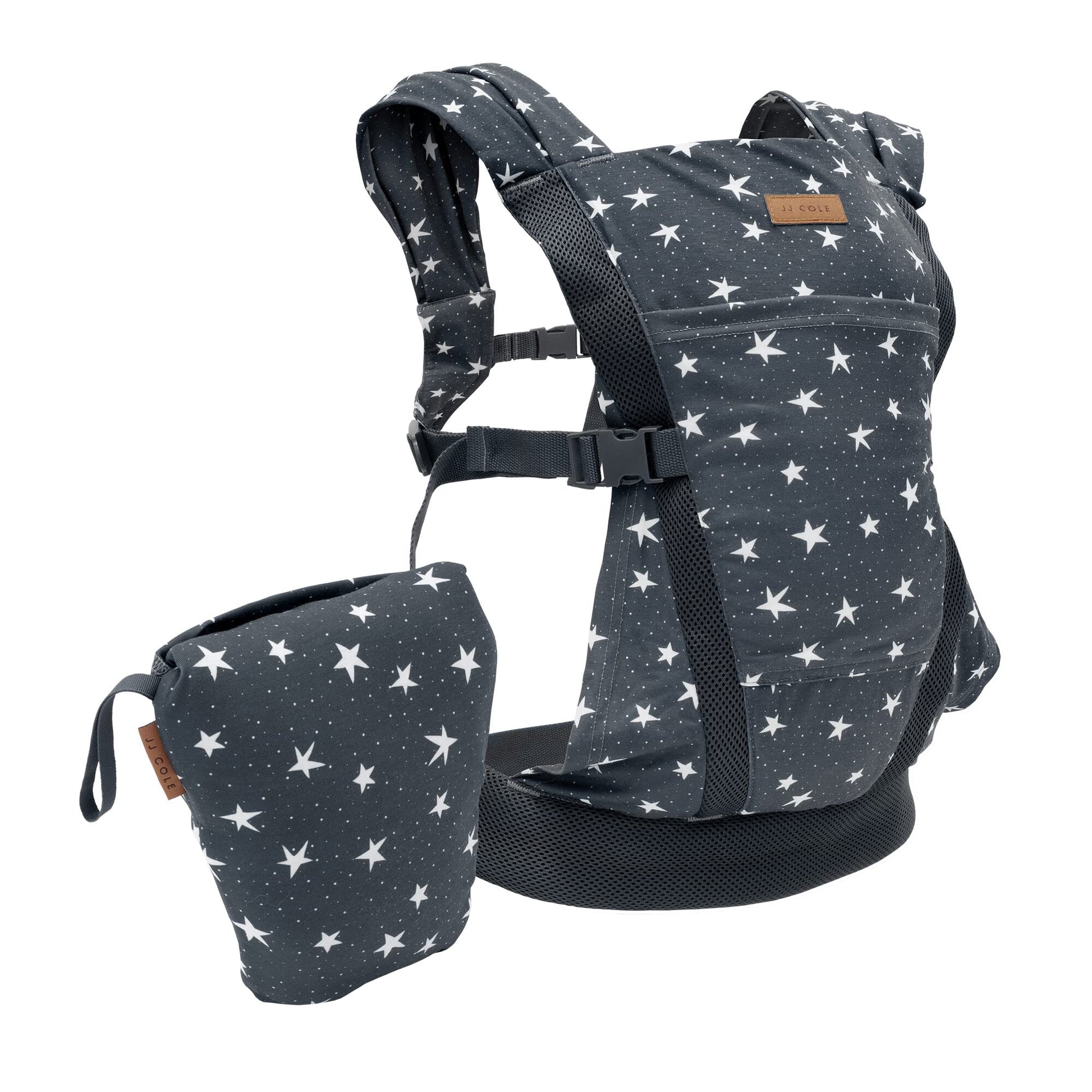JJ Cole Luma Portabebés plegable - Portabebés 4 posiciones - Bolsa de viaje compacta