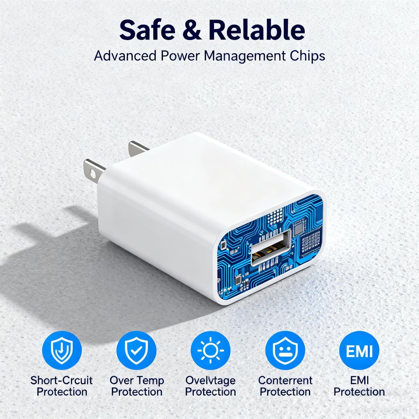 Cargador de Pared USB 5V 2A, Adaptador de Corriente AC para W Yze CAM, Nest CAM, Kasa CAM, Furbo Dog, A mazon Cloud CAM, alimentación inalámbrica de cámara de Seguridad IP (2 Unidades)