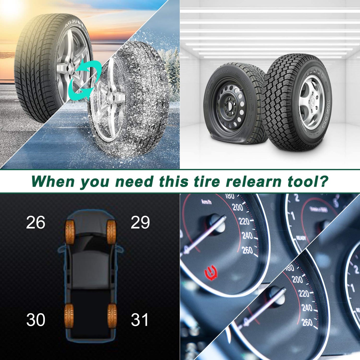 JDIAG TPMS Herramienta de sensor TPMS, herramienta de reinicio TPMS para F150 Auto TPMS Reinicio Sensor Programación Herramientas de entrenamiento Sistema de monitoreo de presión de neumáticos