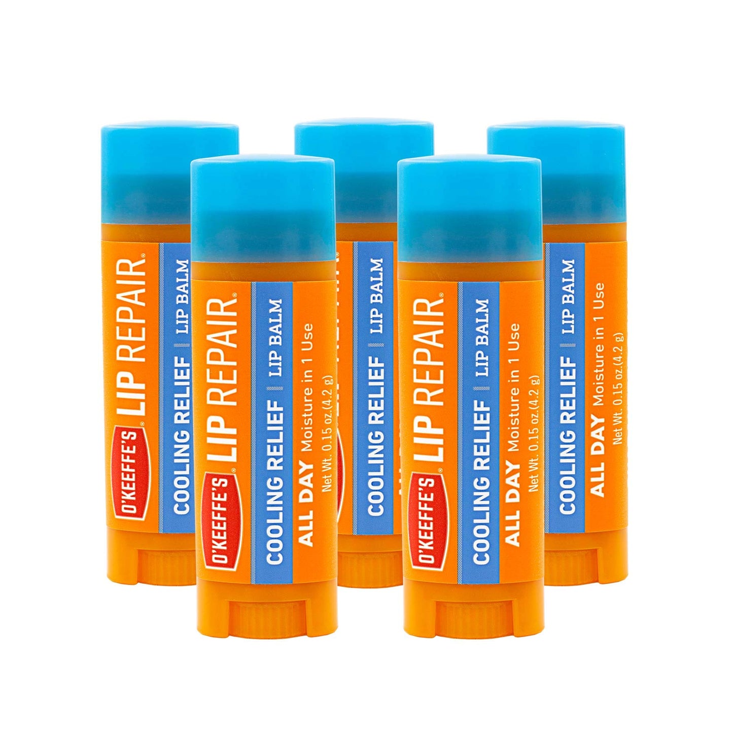 Lápiz de Reparación de Labios O'Keeffe's Refrigerante paquete de 5