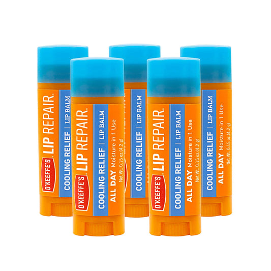 Lápiz de Reparación de Labios O'Keeffe's Refrigerante paquete de 5