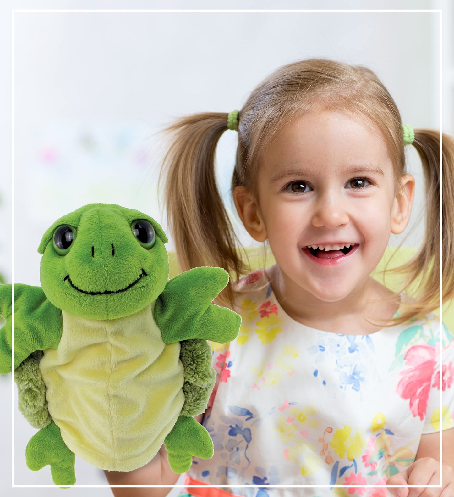 Títere de Mano de Peluche Súper Suave Tortuga Marina