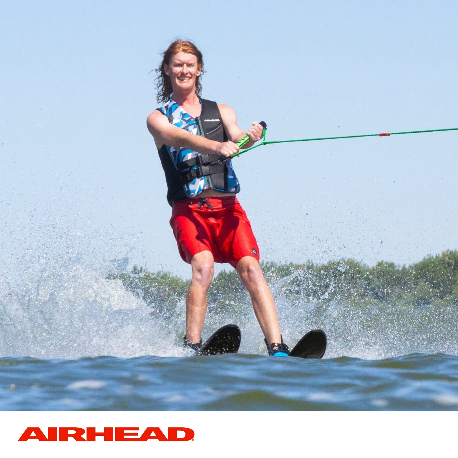 Kwik Tek AIRHEAD AHSR-9 Watersports Rope with Eva Handle, 75 -Feet
