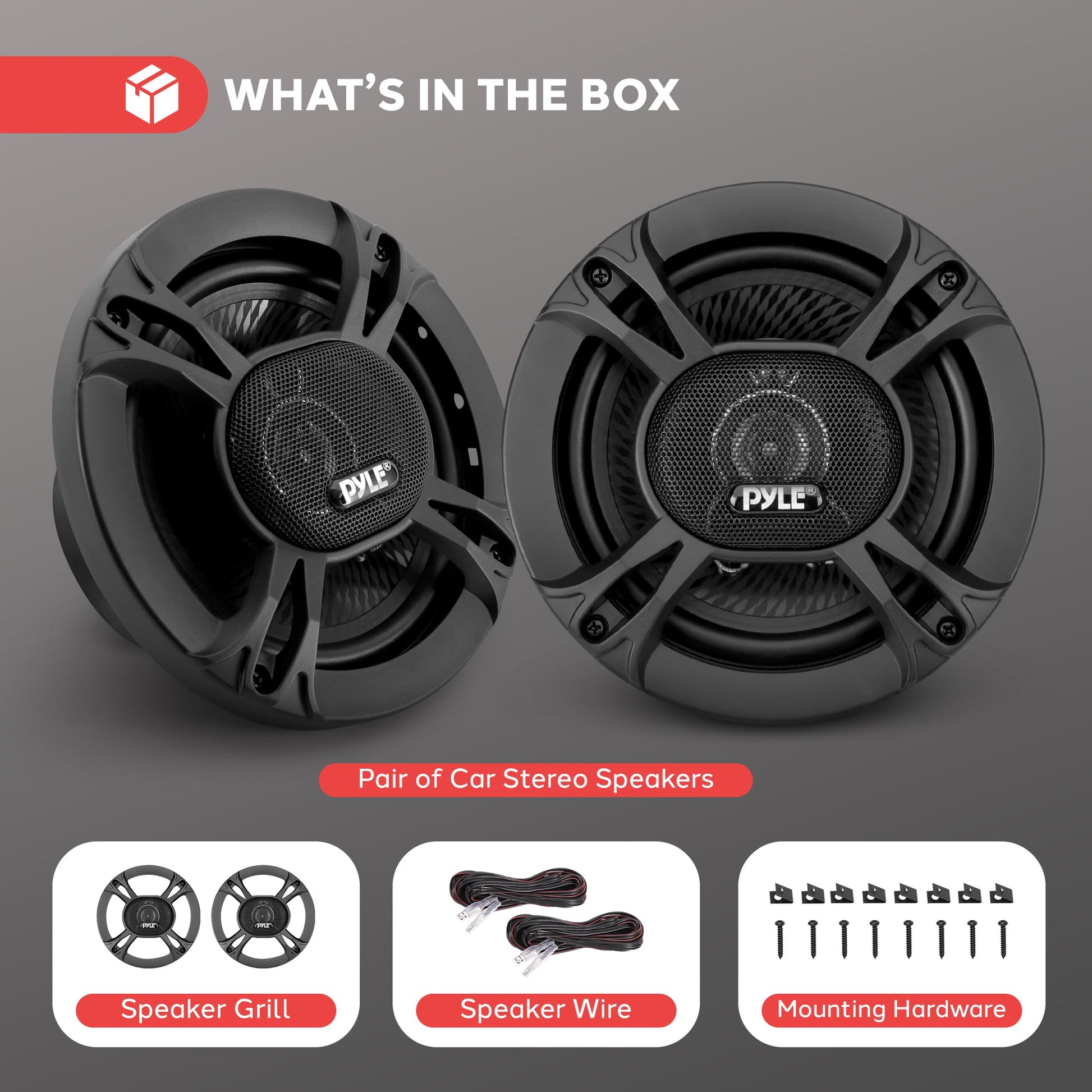 Bocinas para Coche Estéreo Universales Triaxiales de 6.5 Pulgadas 300 Watts Audio Profesional para el Auto Repuesto Rápido en Puertas o Laterales
