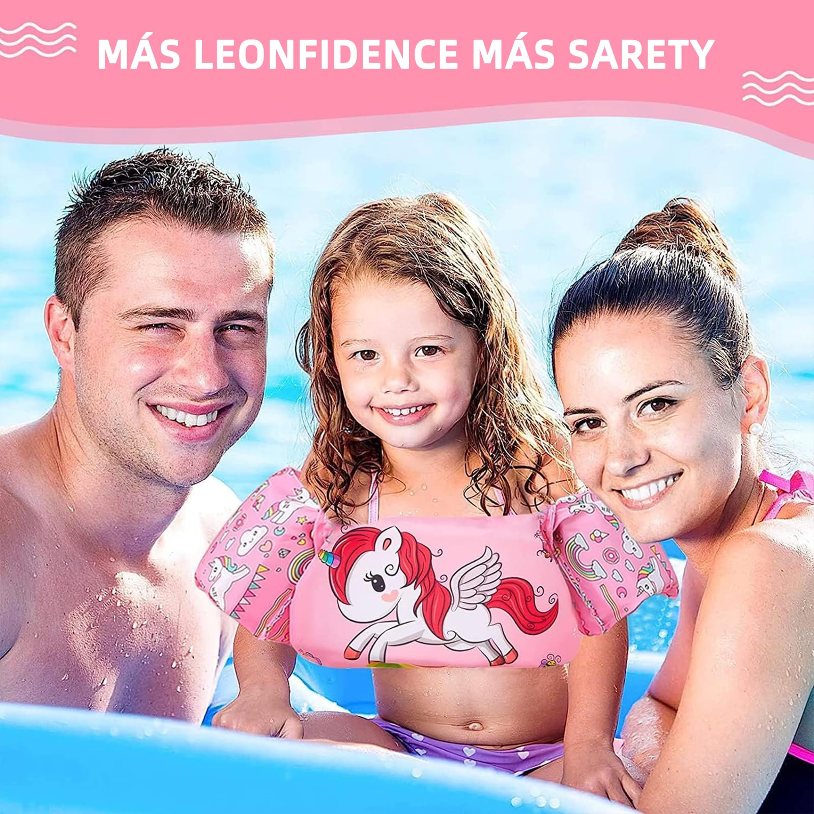 Salvavidas Chaleco de Natación Ajustable para Niños 2 a 6 Años