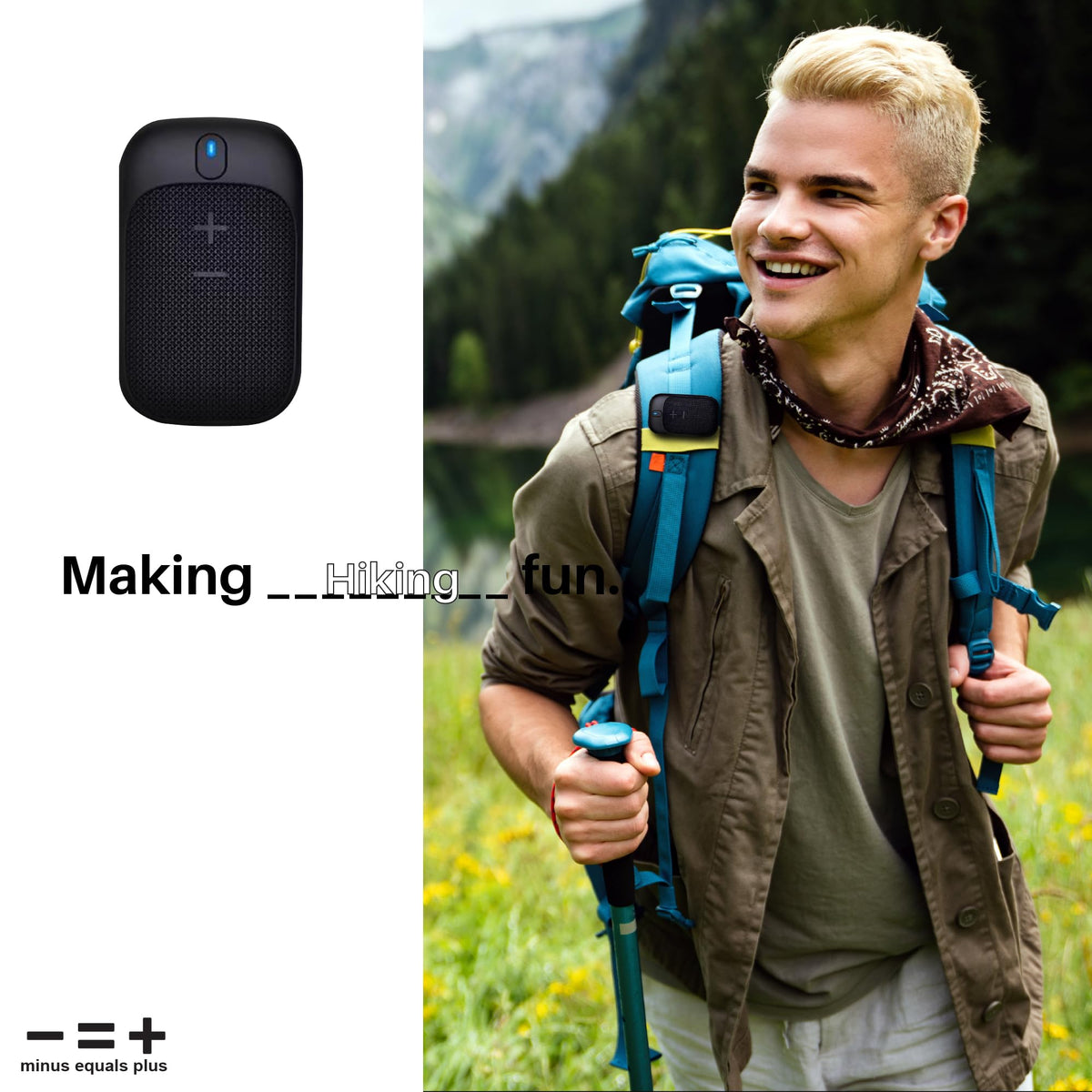 Altavoz Bluetooth Personal Portátil Resistente al Agua con Micrófono Integrado y Larga Duración de Batería