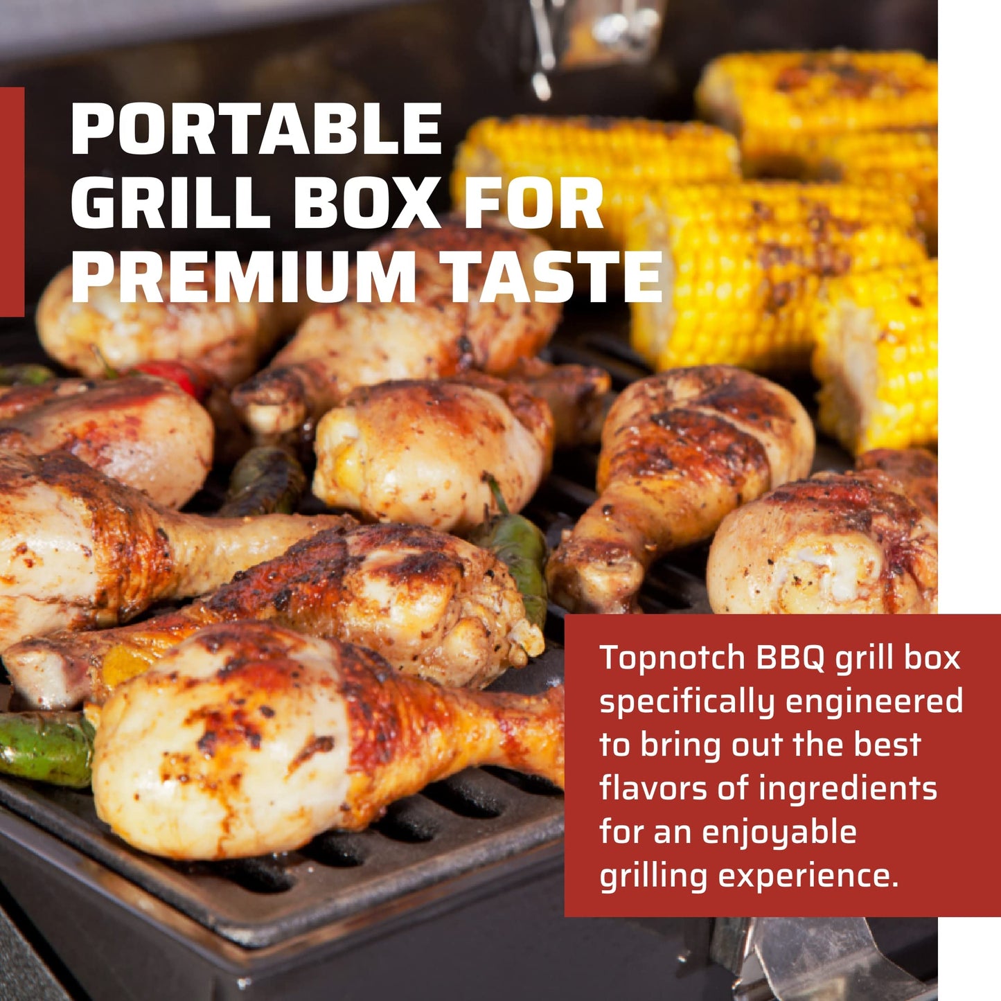 Camp Chef Deluxe - Caja de parrilla para barbacoa - Caja para parrilla al aire última intervensión para accesorios de parrilla, 24 x 16 pulgadas