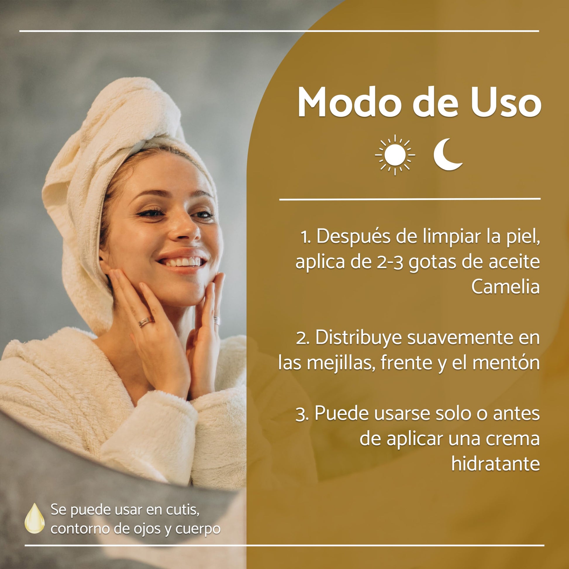She is skincare Sérum Facial Nutritivo Camelia 6 extractos orgánicos, 30ml
