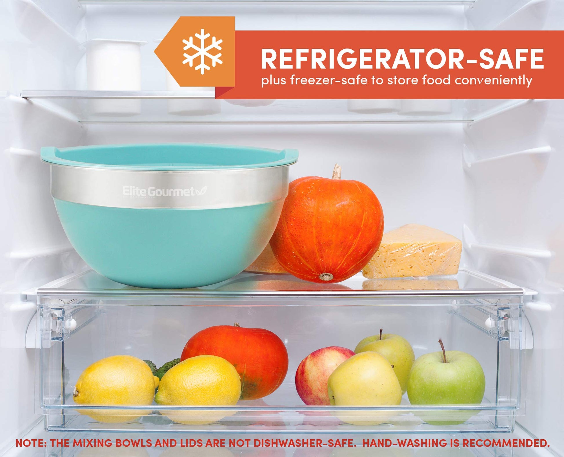 Tazones de Mezcla Maxi-Matic Elite Gourmet Acero Inoxidable Coloridos con Tapas 12 Piezas