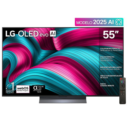 LG Pantalla 55 Pulgadas OLED EVO AI C5 4K Smart TV 2025