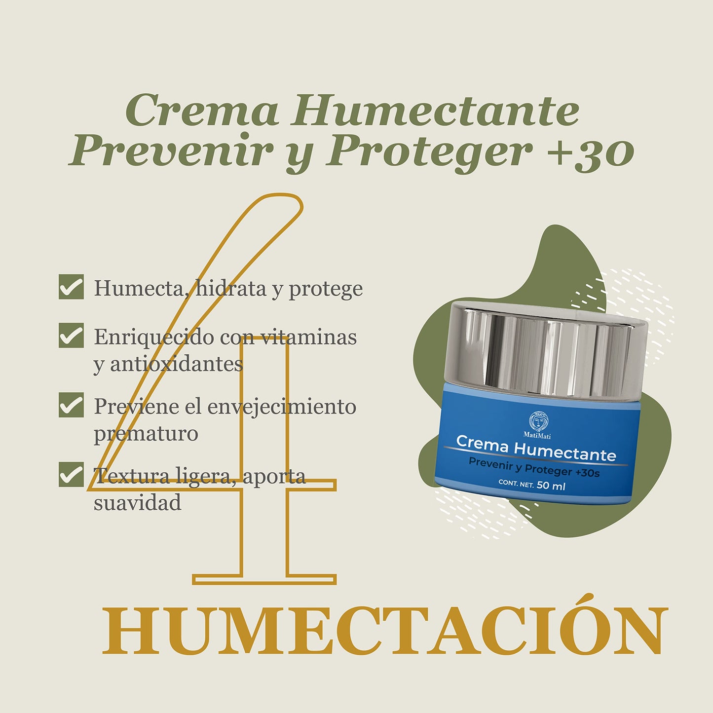 Kit Facial Piel Seca MatiMati-Antiedad, Rutina facial 1 pieza