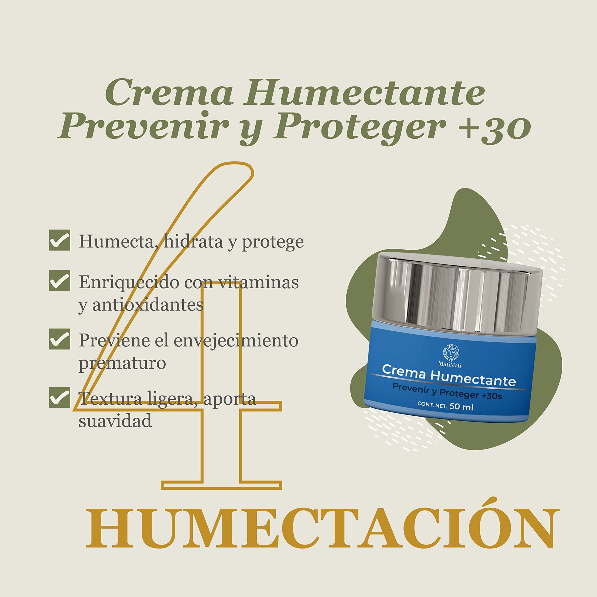 Kit Facial Piel Seca MatiMati-Antiedad, Rutina facial 1 pieza