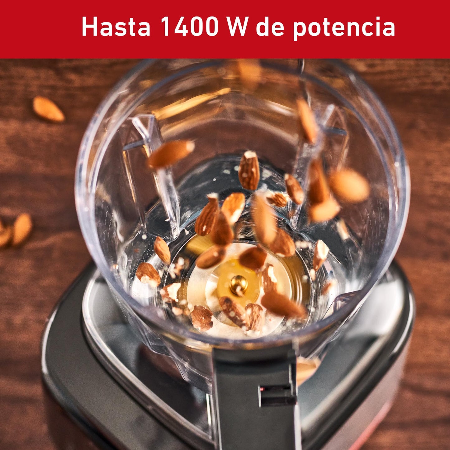 Licuadora T-fal Infinymix Negra con 5 Programas Automáticos y Cuchillas de Titanio