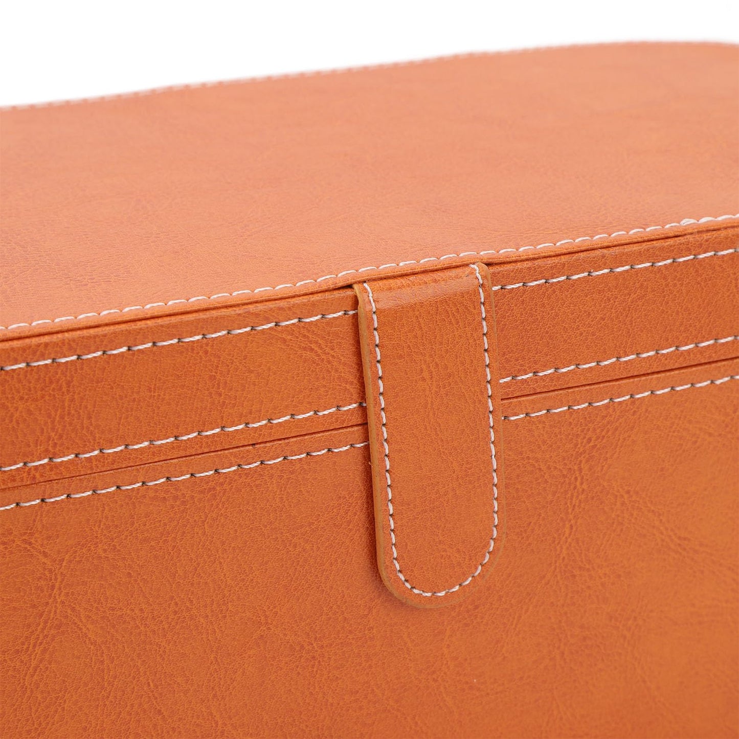 Bolsa de Viaje para Herramientas para el Cabello Resistente a Impactos, Elegante Caja de Almacenamiento de Cuero PU para Secador de Pelo, Portátil e Impermeable, Estuche de Viaje