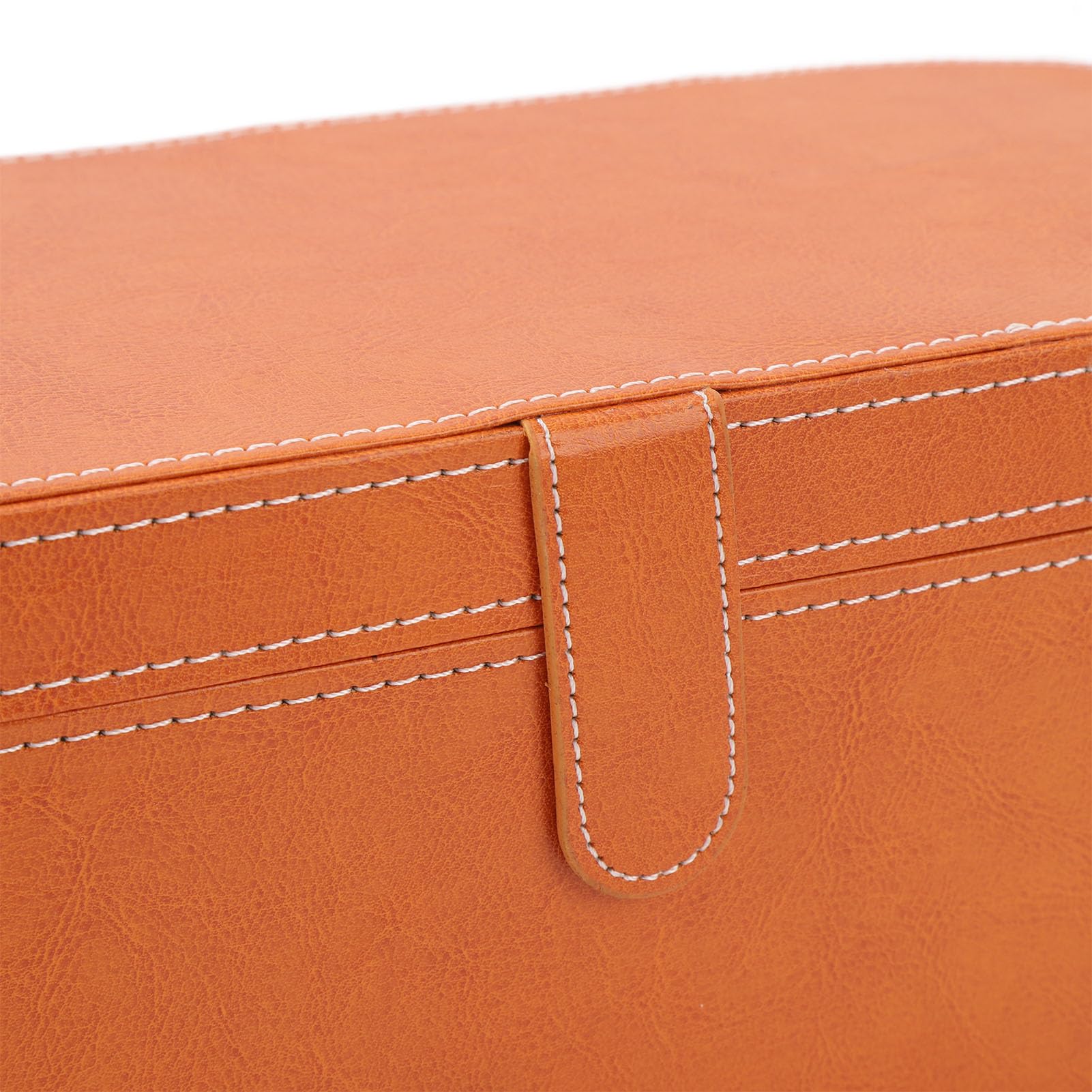 Bolsa de Viaje para Herramientas para el Cabello Resistente a Impactos, Elegante Caja de Almacenamiento de Cuero PU para Secador de Pelo, Portátil e Impermeable, Estuche de Viaje